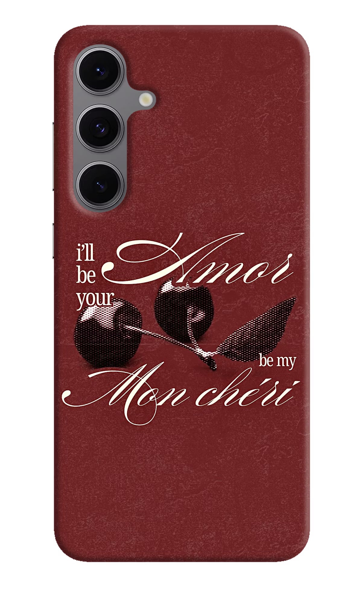 Velvet Cherry Samsung S24 FE 5G Back Cover - Velvet Cherry Samsung S24 FE 5G Back Cover Velvet Cherry Samsung S24 FE 5G Back Cover