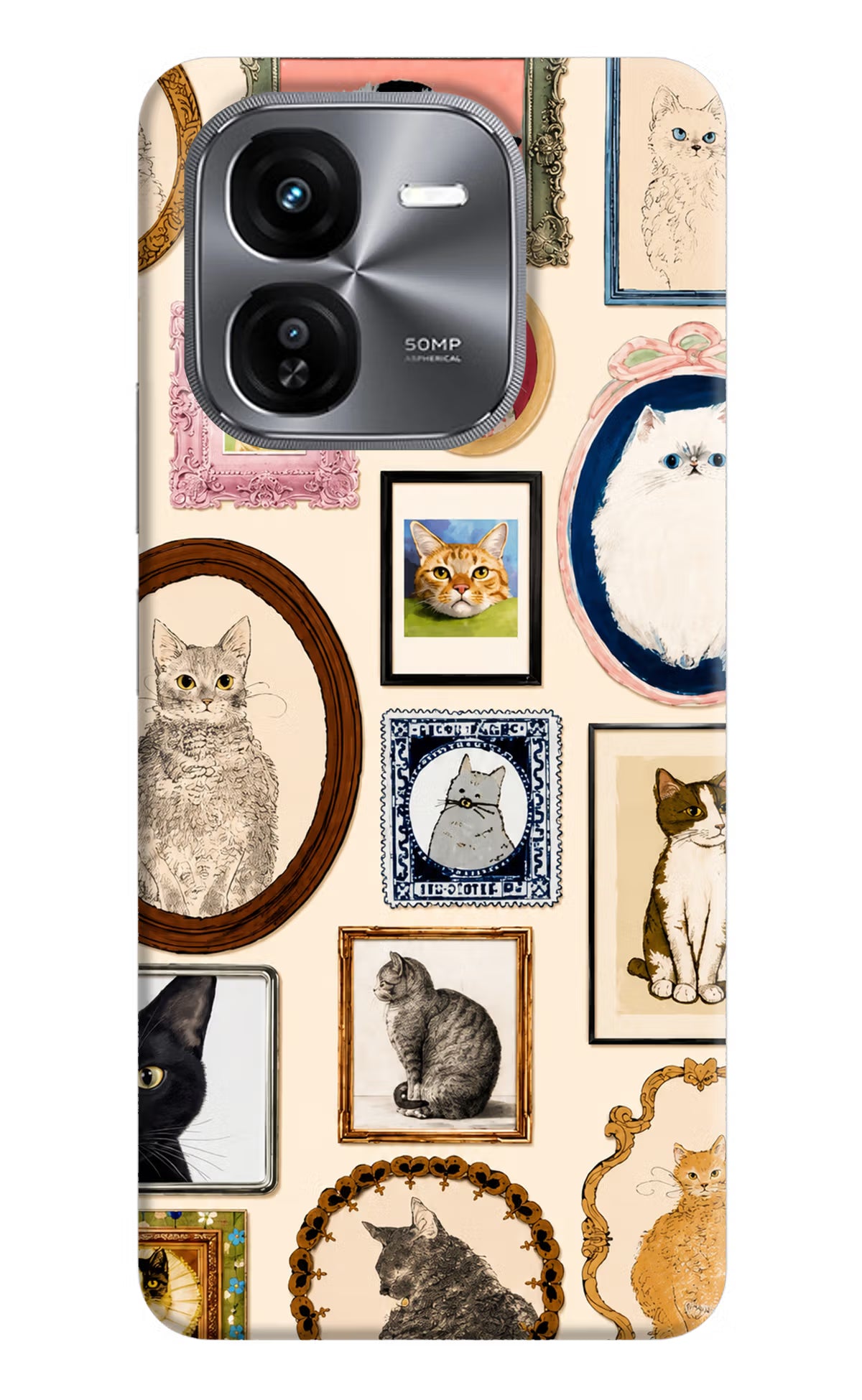 Mirror Cats iQOO Z9X Back Cover - Mirror Cats iQOO Z9X Back Cover Mirror Cats iQOO Z9X Back Cover