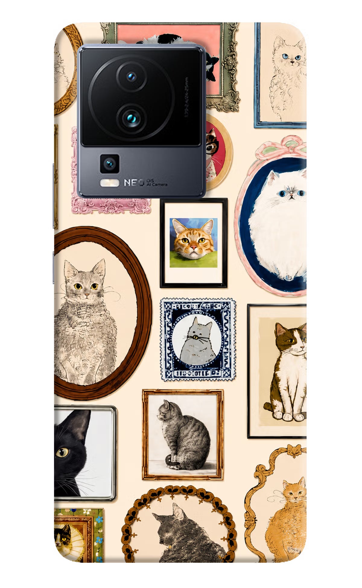 Mirror Cats iQOO Neo 7 Back Cover - Mirror Cats iQOO Neo 7 Back Cover Mirror Cats iQOO Neo 7 Back Cover