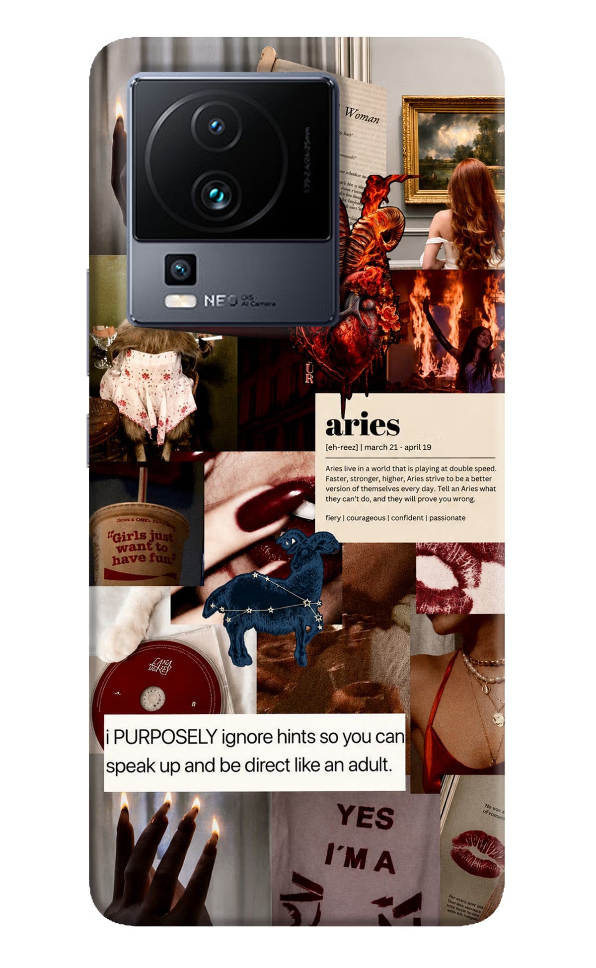 Zodiac Aries iQOO Neo 7 Pro Back Cover - Zodiac Aries iQOO Neo 7 Pro Back Cover Zodiac Aries iQOO Neo 7 Pro Back Cover