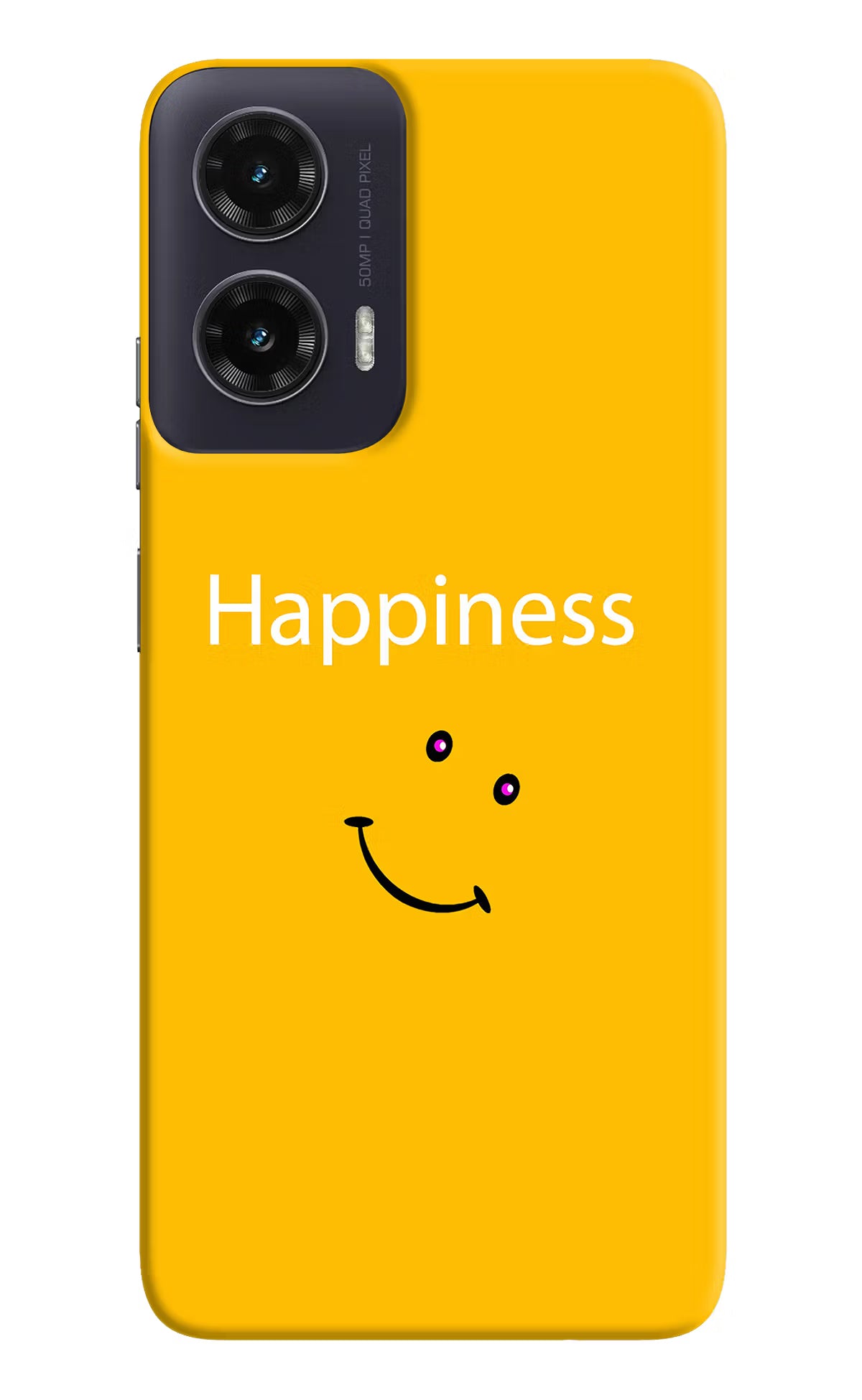 Happiness With Smiley Moto G35 5G Back Cover - Happiness With Smiley Moto G35 5G Hard Case Back Cover by Casekaro Happiness With Smiley Moto G35 5G Hard Case Back Cover by Casekaro