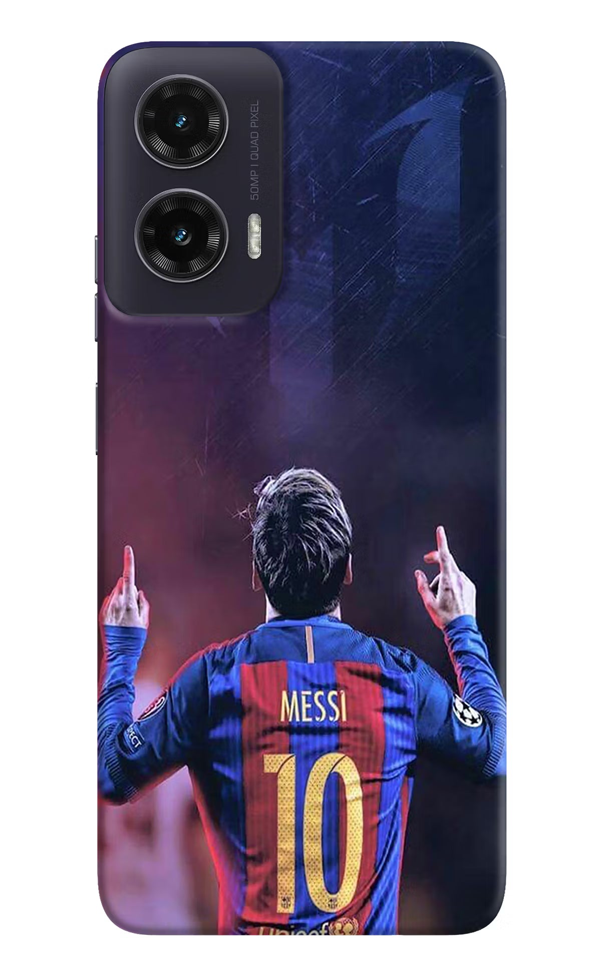 Messi Moto G35 5G Back Cover - Messi Moto G35 5G Hard Case Back Cover by Casekaro Messi Moto G35 5G Hard Case Back Cover by Casekaro