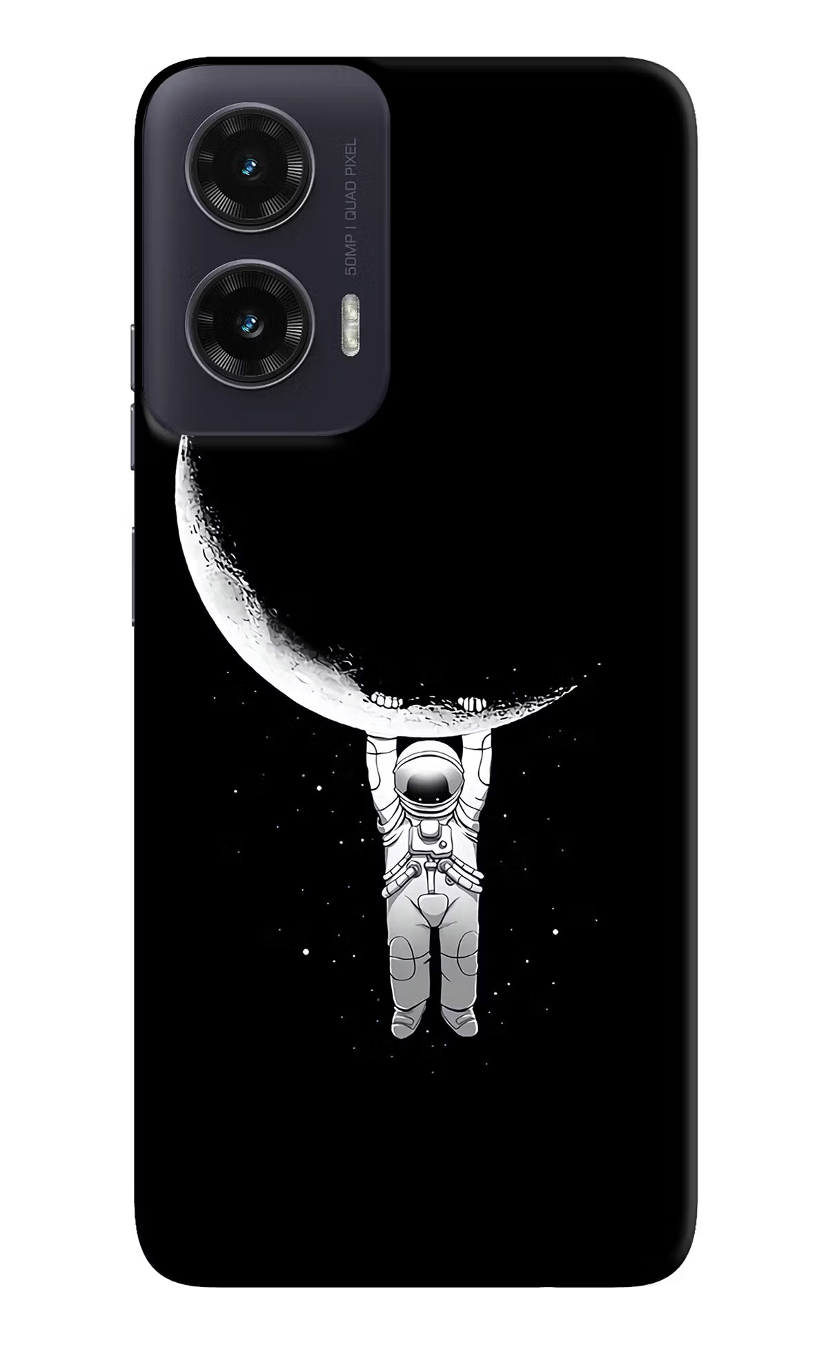 Moon Space Moto G35 5G Back Cover - Moon Space Moto G35 5G Hard Case Back Cover by Casekaro Moon Space Moto G35 5G Hard Case Back Cover by Casekaro
