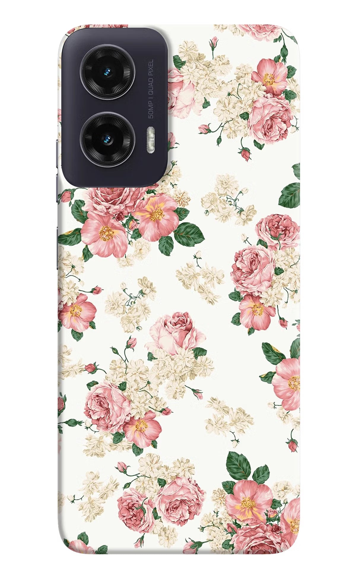 Flowers Moto G35 5G Back Cover - Flowers Moto G35 5G Hard Case Back Cover by Casekaro Flowers Moto G35 5G Hard Case Back Cover by Casekaro