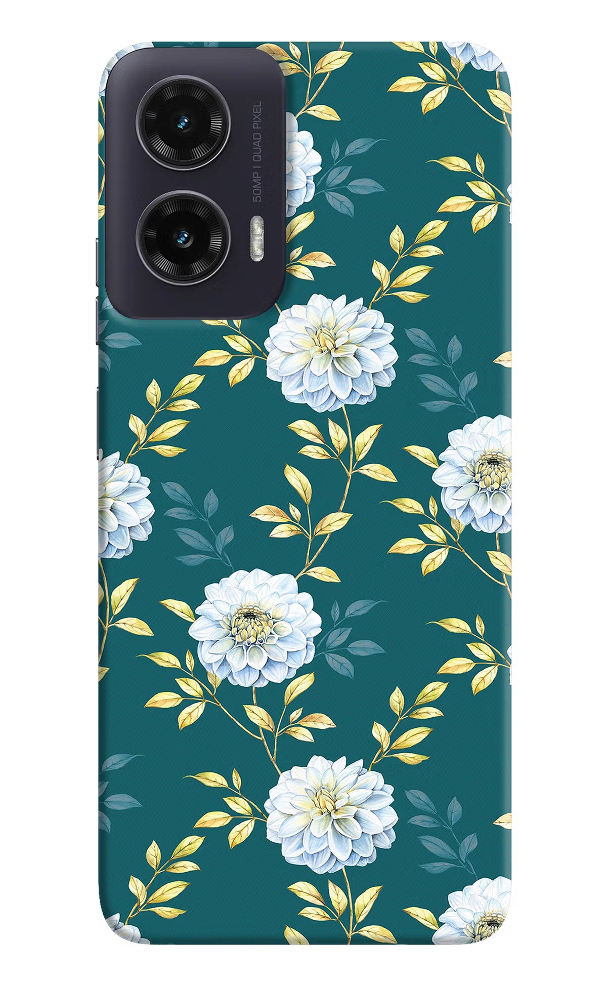 Flowers Moto G35 5G Back Cover - Flowers Moto G35 5G Hard Case Back Cover by Casekaro Flowers Moto G35 5G Hard Case Back Cover by Casekaro