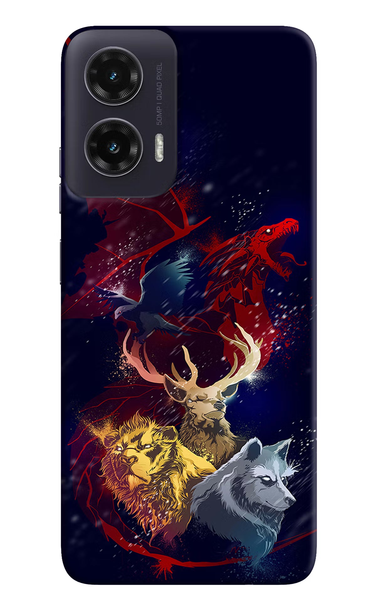 Game Of Thrones Moto G35 5G Back Cover - Game Of Thrones Moto G35 5G Hard Case Back Cover by Casekaro Game Of Thrones Moto G35 5G Hard Case Back Cover by Casekaro