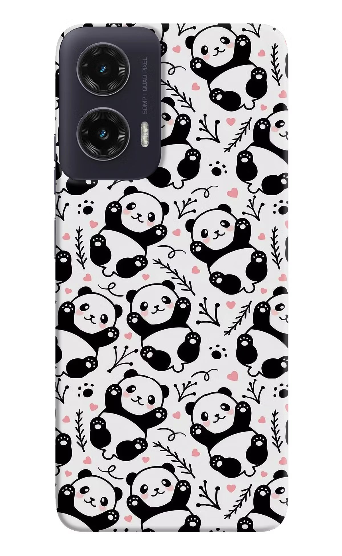 Cute Panda Moto G35 5G Back Cover - Cute Panda Moto G35 5G Hard Case Back Cover by Casekaro Cute Panda Moto G35 5G Hard Case Back Cover by Casekaro