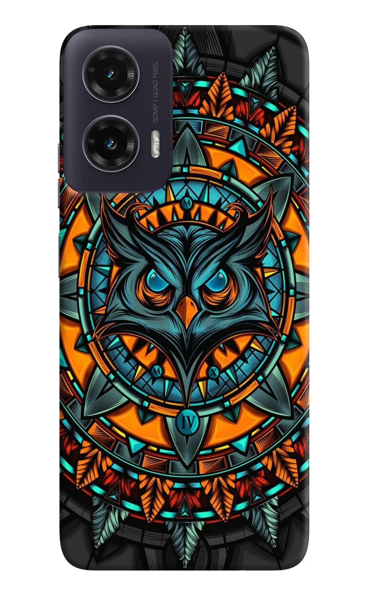 Angry Owl Art Moto G35 5G Back Cover - Angry Owl Art Moto G35 5G Hard Case Back Cover by Casekaro Angry Owl Art Moto G35 5G Hard Case Back Cover by Casekaro