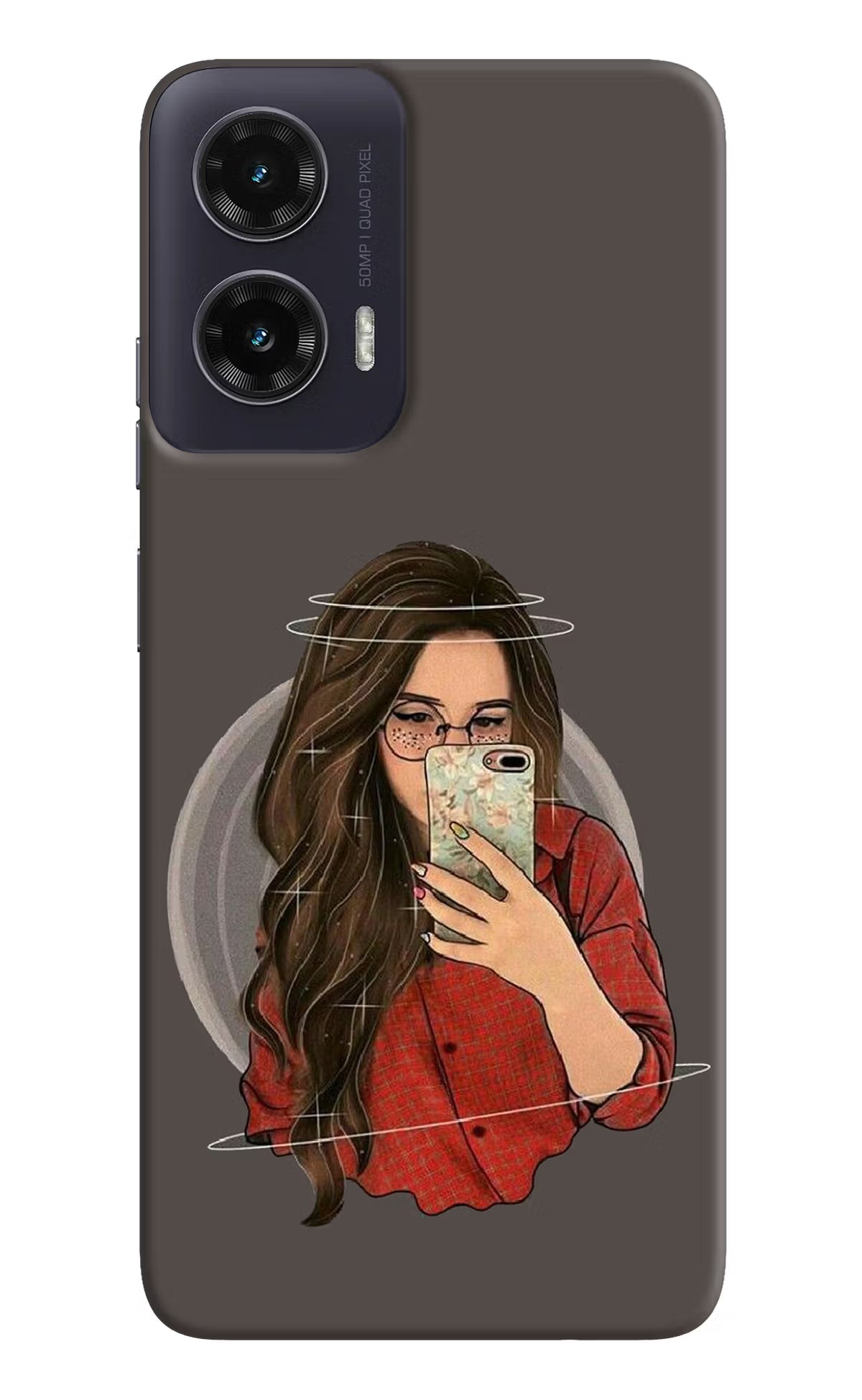 Selfie Queen Moto G35 5G Back Cover - Selfie Queen Moto G35 5G Hard Case Back Cover by Casekaro Selfie Queen Moto G35 5G Hard Case Back Cover by Casekaro