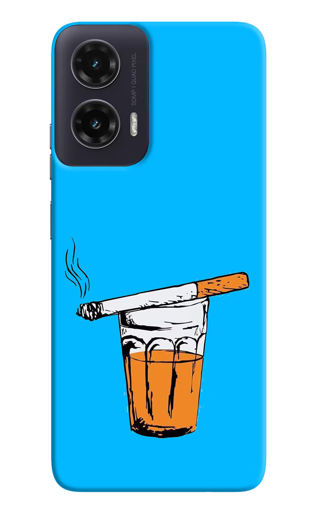 Chai Sutta Moto G35 5G Back Cover - Chai Sutta Moto G35 5G Hard Case Back Cover by Casekaro Chai Sutta Moto G35 5G Hard Case Back Cover by Casekaro