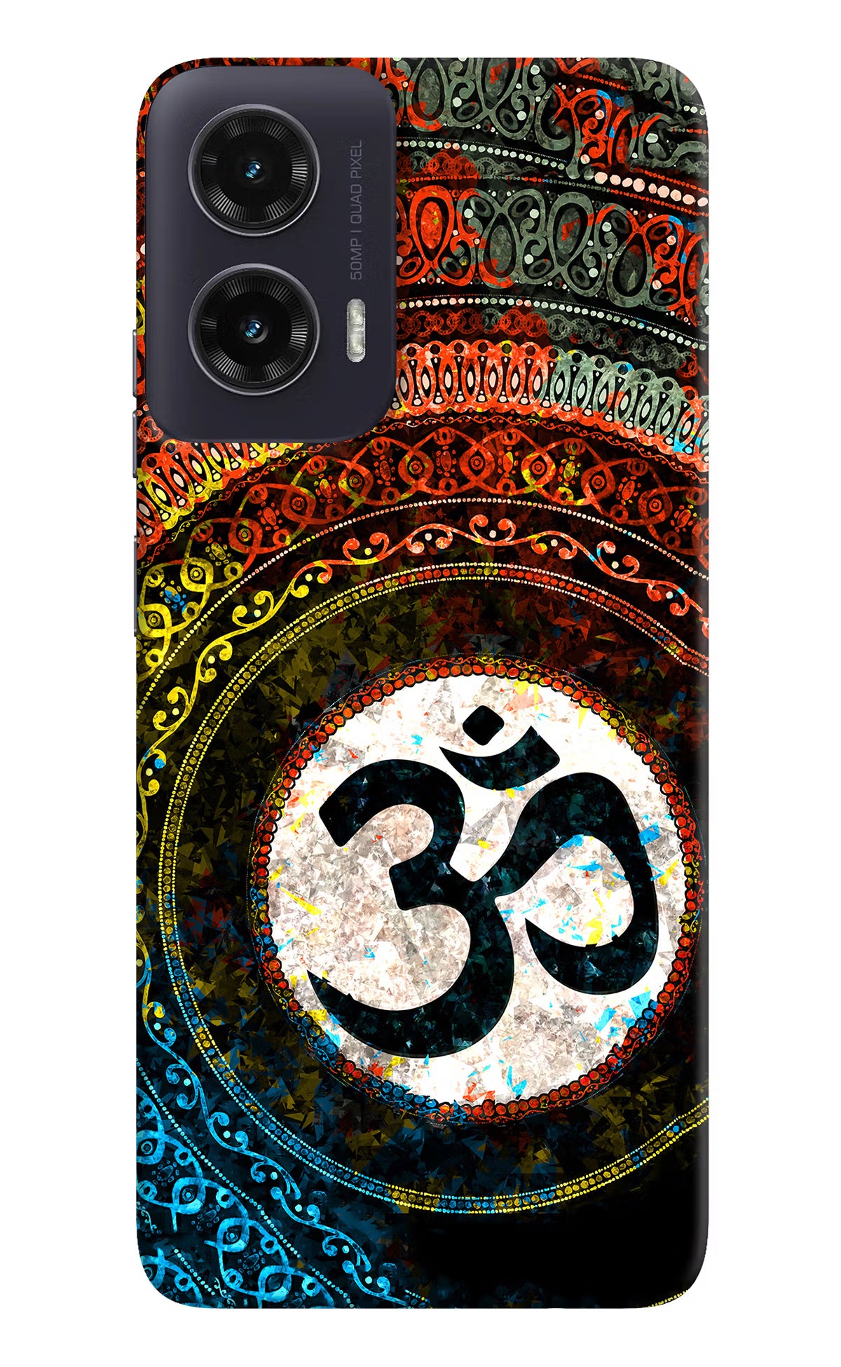 Om Cultural Moto G35 5G Back Cover - Om Cultural Moto G35 5G Hard Case Back Cover by Casekaro Om Cultural Moto G35 5G Hard Case Back Cover by Casekaro