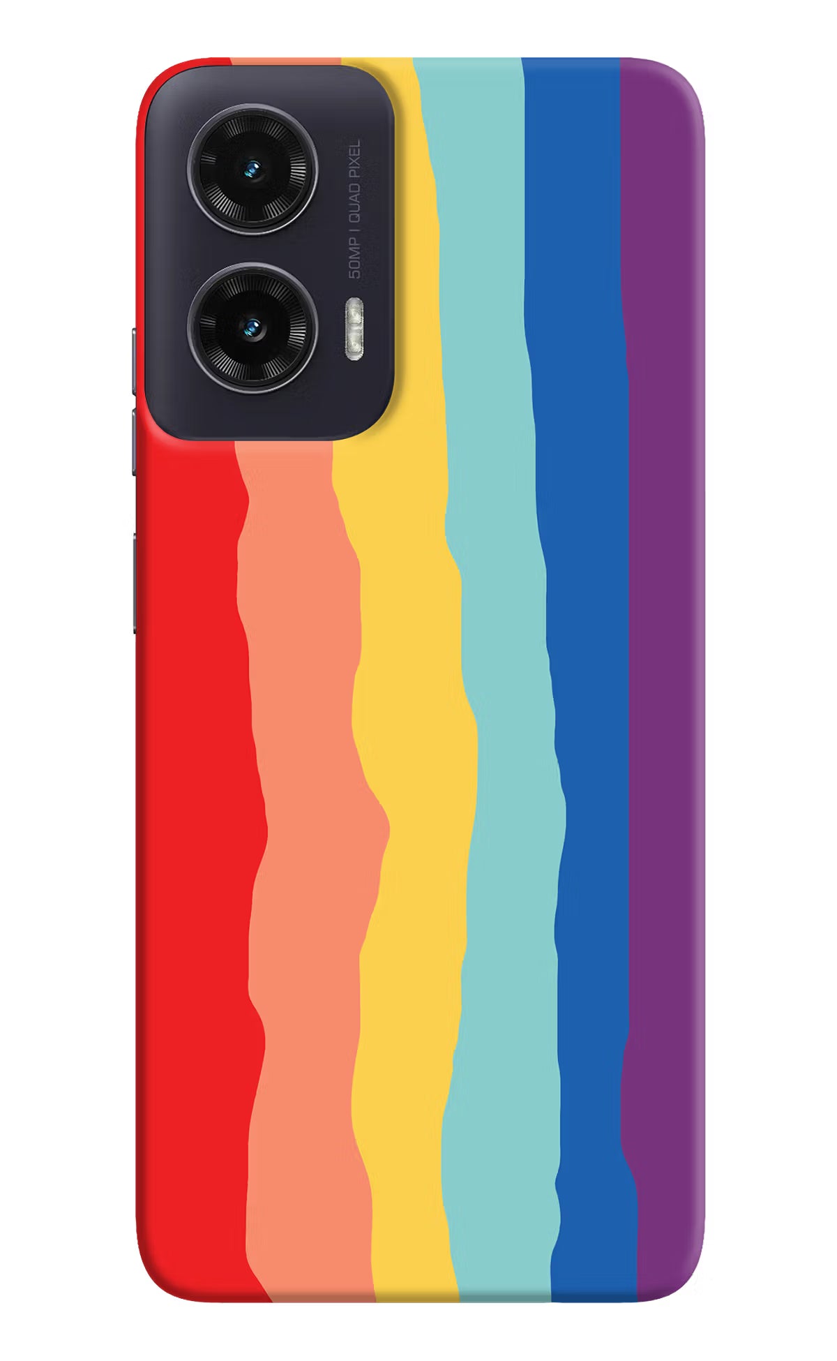 Rainbow Moto G35 5G Back Cover - Rainbow Moto G35 5G Hard Case Back Cover by Casekaro Rainbow Moto G35 5G Hard Case Back Cover by Casekaro