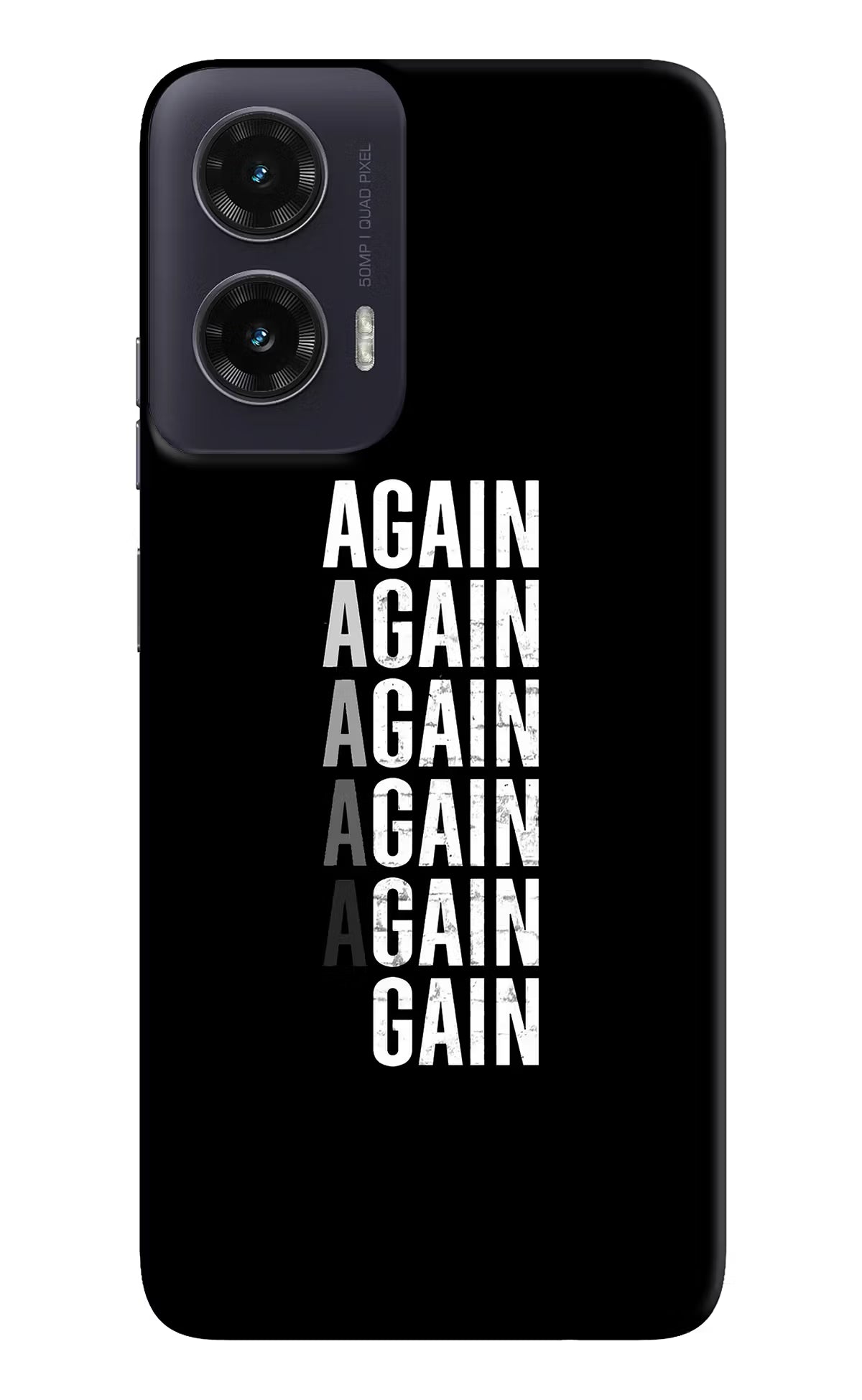 Again Again Gain Moto G35 5G Back Cover - Again Again Gain Moto G35 5G Hard Case Back Cover by Casekaro Again Again Gain Moto G35 5G Hard Case Back Cover by Casekaro