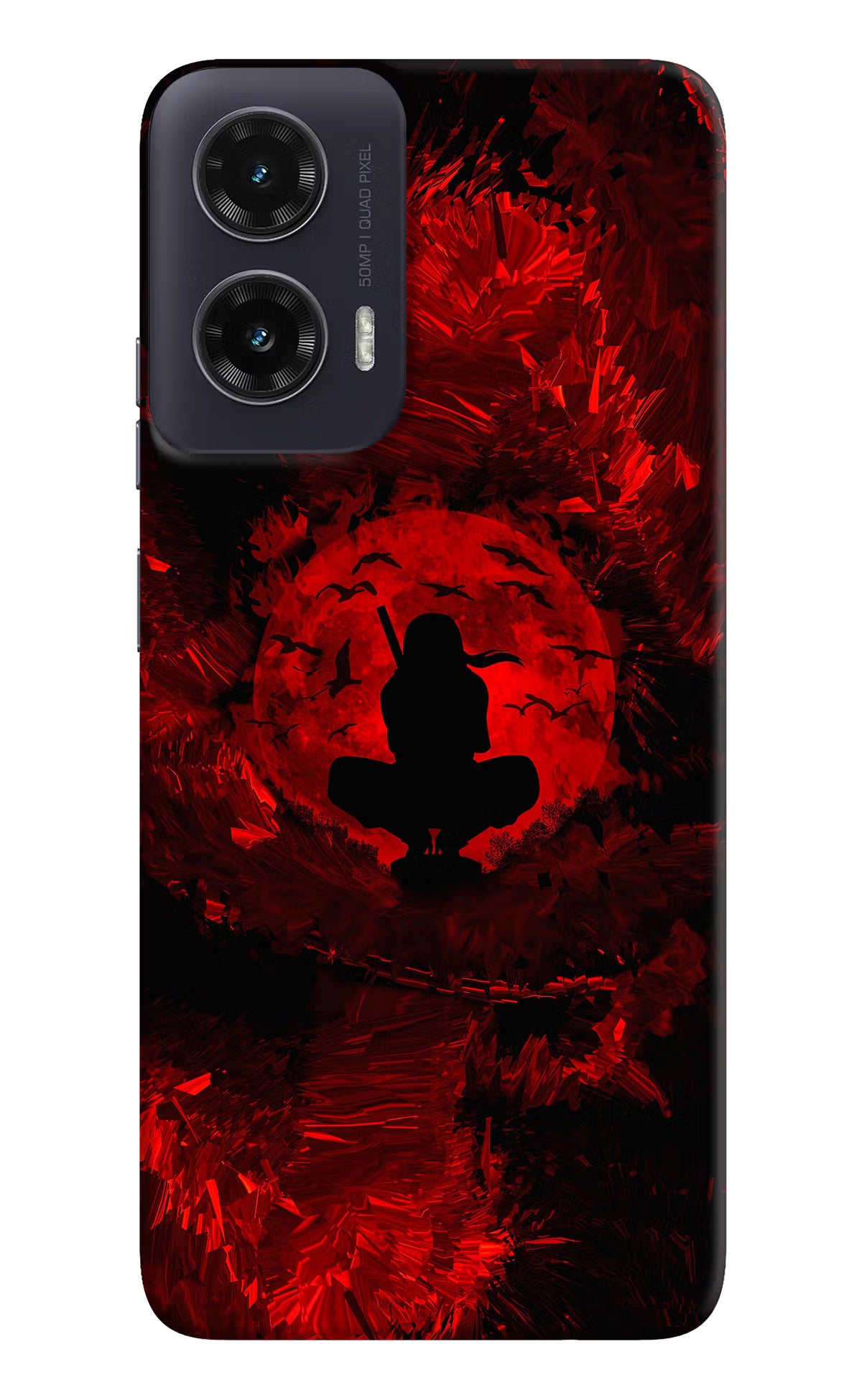 Itachi Uchiha Moto G35 5G Back Cover - Itachi Uchiha Moto G35 5G Hard Case Back Cover by Casekaro Itachi Uchiha Moto G35 5G Hard Case Back Cover by Casekaro
