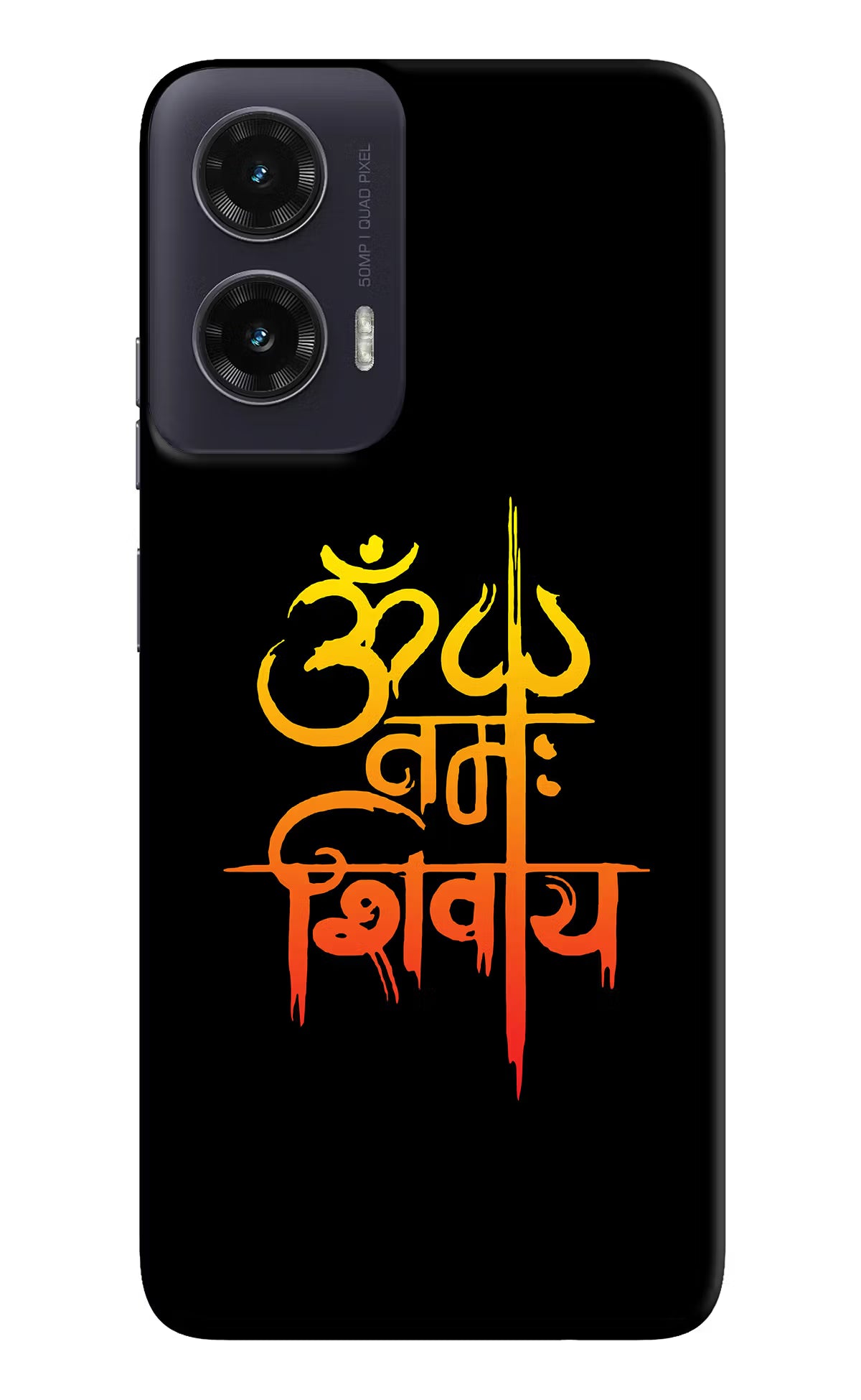 Om Namah Shivay Moto G35 5G Back Cover - Om Namah Shivay Moto G35 5G Hard Case Back Cover by Casekaro Om Namah Shivay Moto G35 5G Hard Case Back Cover by Casekaro