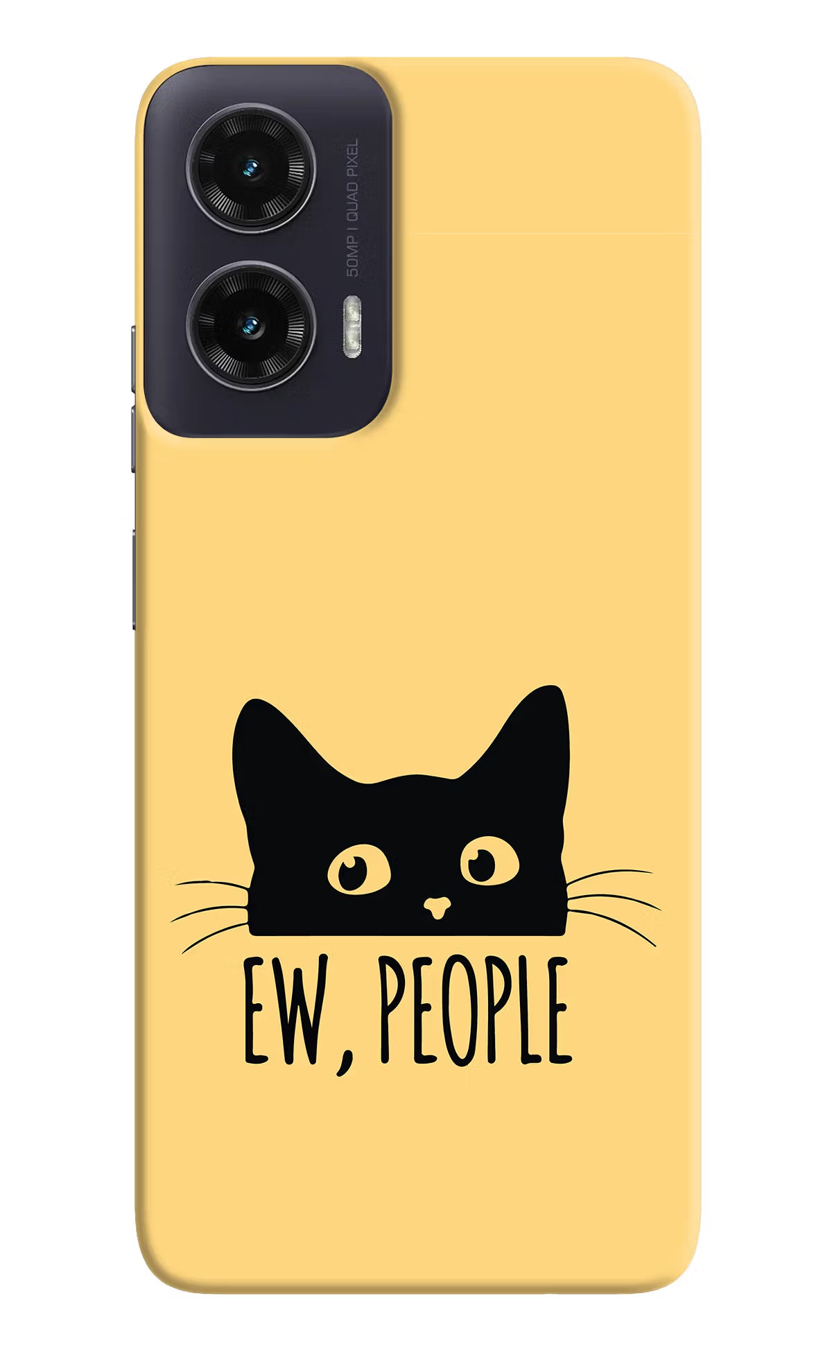 Ew People Catitude Moto G35 5G Back Cover - Ew People Catitude Moto G35 5G Hard Case Back Cover by Casekaro Ew People Catitude Moto G35 5G Hard Case Back Cover by Casekaro