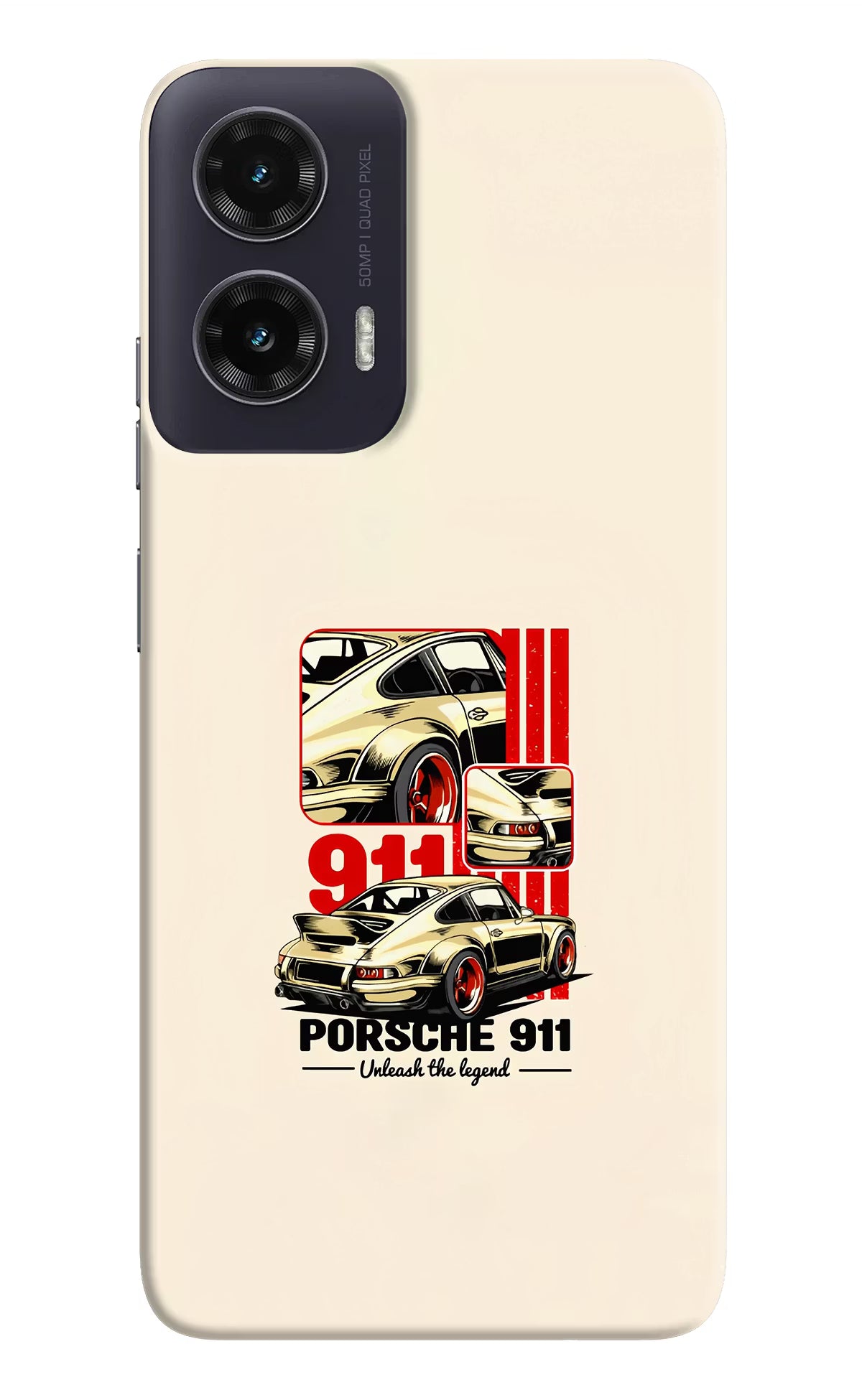 Classic Porsche 911 Moto G35 5G Back Cover - Classic Porsche 911 Moto G35 5G Hard Case Back Cover by Casekaro Classic Porsche 911 Moto G35 5G Hard Case Back Cover by Casekaro