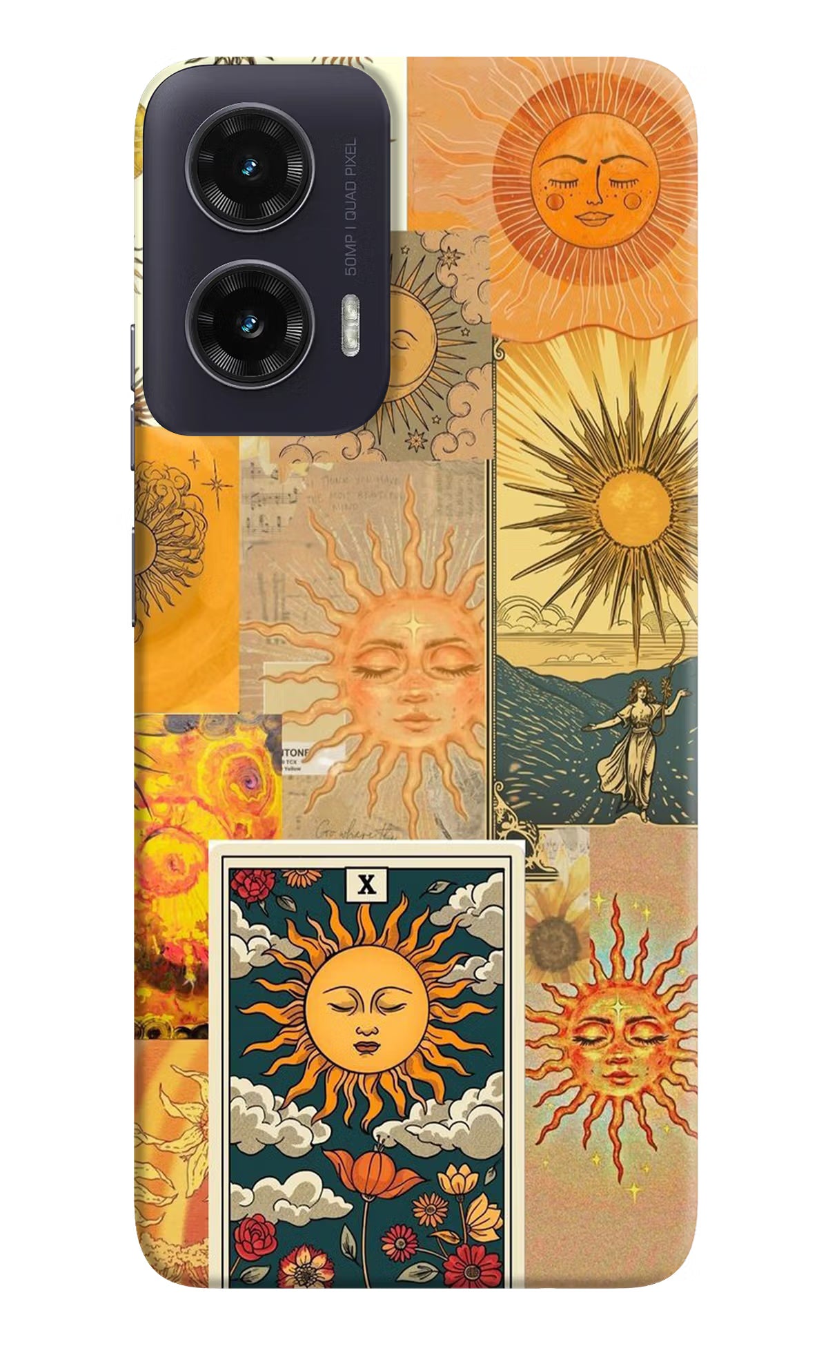 Sun Moto G35 5G Back Cover - Sun Moto G35 5G Hard Case Back Cover by Casekaro Sun Moto G35 5G Hard Case Back Cover by Casekaro