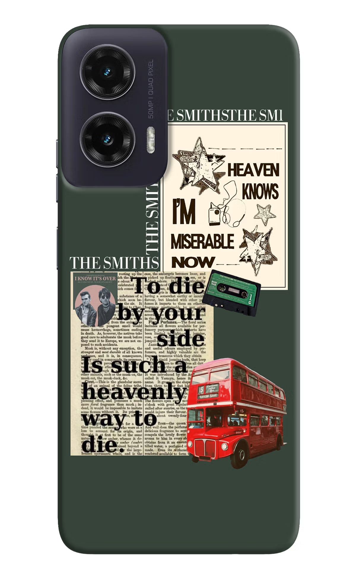 The Smiths Moto G35 5G Back Cover - The Smiths Moto G35 5G Hard Case Back Cover by Casekaro The Smiths Moto G35 5G Hard Case Back Cover by Casekaro