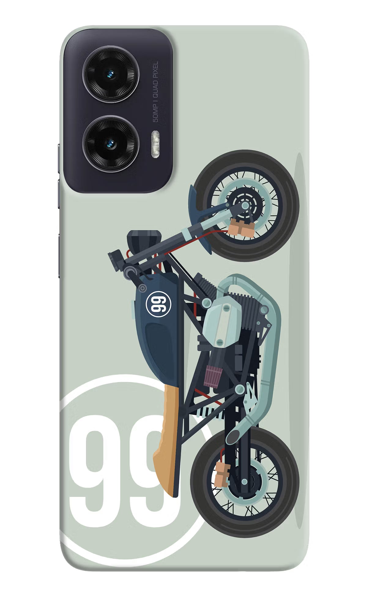 Classic Cafe Racer 99 Moto G35 5G Back Cover - Classic Cafe Racer 99 Moto G35 5G Hard Case Back Cover by Casekaro Classic Cafe Racer 99 Moto G35 5G Hard Case Back Cover by Casekaro
