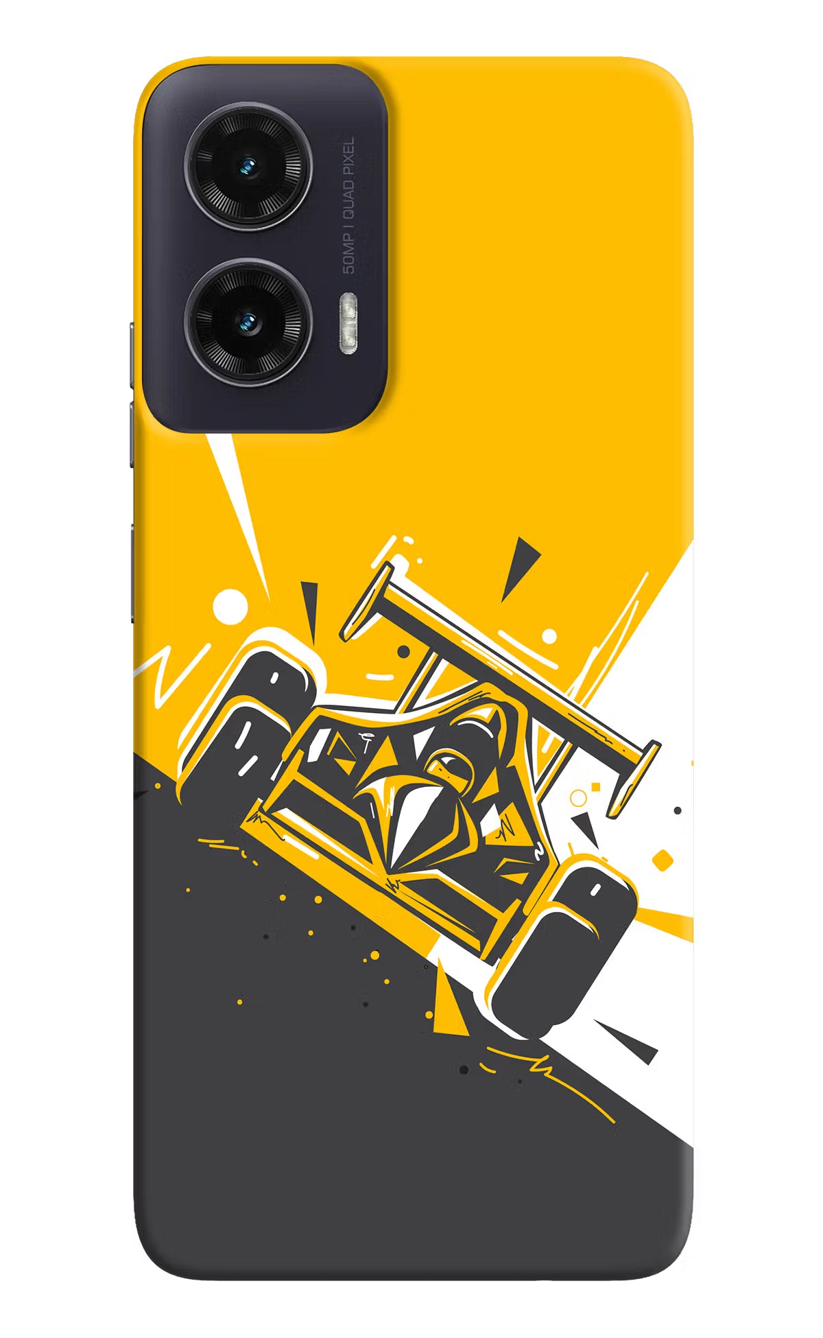 Track King Moto G35 5G Back Cover - Track King Moto G35 5G Hard Case Back Cover by Casekaro Track King Moto G35 5G Hard Case Back Cover by Casekaro