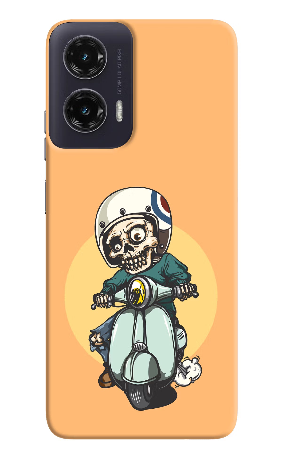 Undead Biker Moto G35 5G Back Cover - Undead Biker Moto G35 5G Hard Case Back Cover by Casekaro Undead Biker Moto G35 5G Hard Case Back Cover by Casekaro