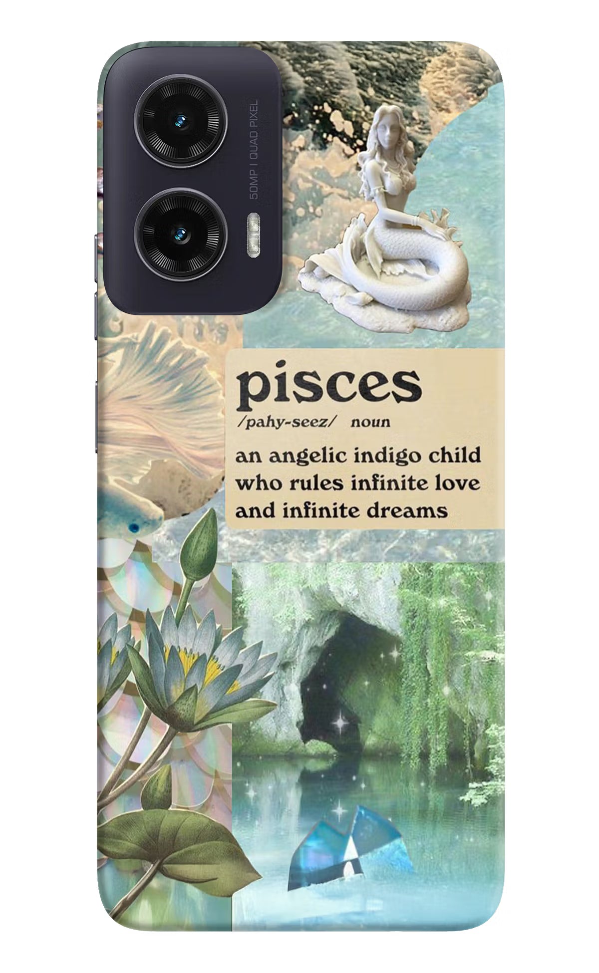 Pisces Zodiac Moto G35 5G Back Cover - Pisces Zodiac Moto G35 5G Hard Case Back Cover by Casekaro Pisces Zodiac Moto G35 5G Hard Case Back Cover by Casekaro