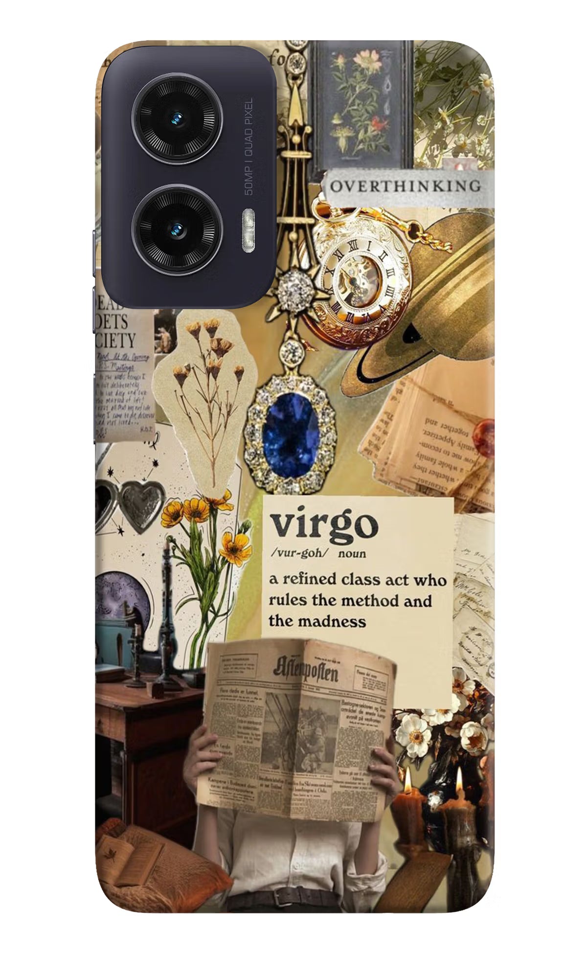 Virgo Zodiac Moto G35 5G Back Cover - Virgo Zodiac Moto G35 5G Hard Case Back Cover by Casekaro Virgo Zodiac Moto G35 5G Hard Case Back Cover by Casekaro