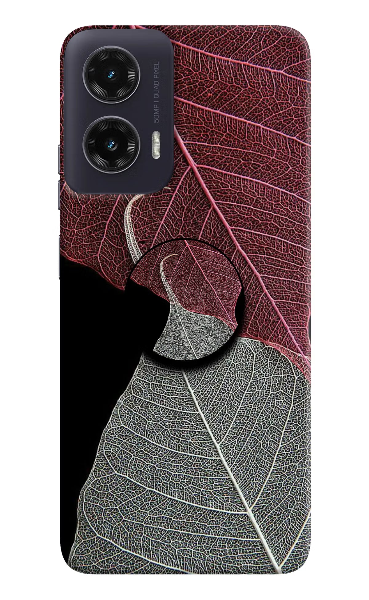 Leaf Pattern Moto G35 5G Pop Case - Leaf Pattern Moto G35 5G Pop Case by Casekaro Leaf Pattern Moto G35 5G Pop Case by Casekaro