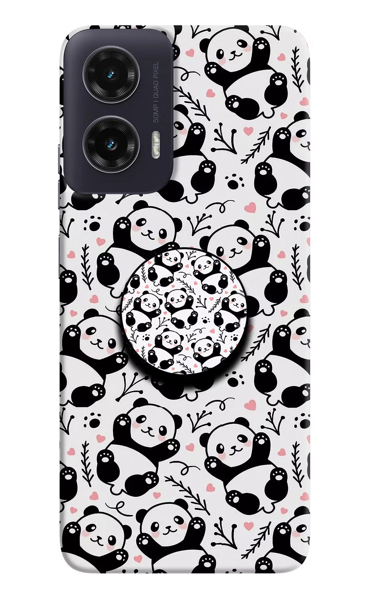 Cute Panda Moto G35 5G Pop Case by Casekaro