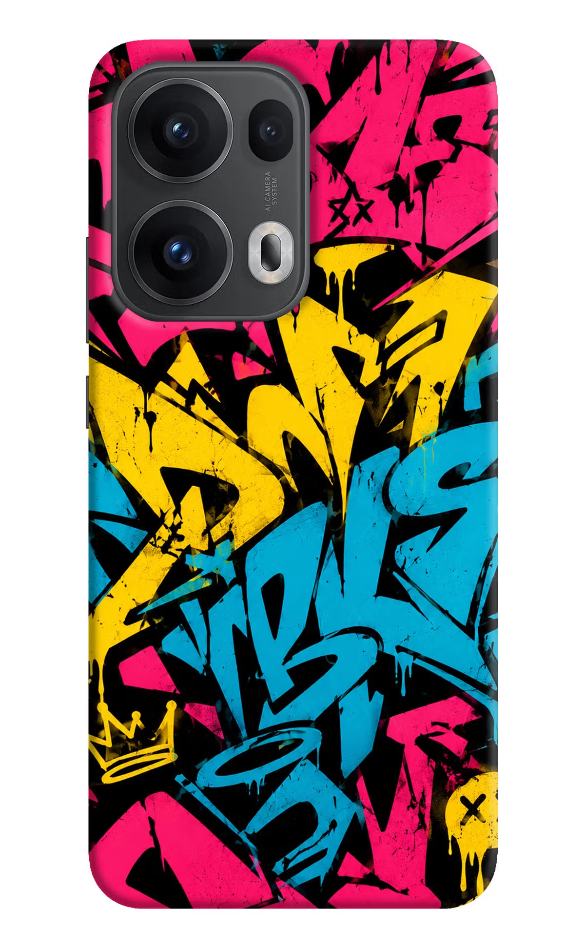 Graffiti Vibe Oppo Reno13 Pro 5G Back Cover - Graffiti Vibe Oppo Reno13 Pro 5G Back Cover Graffiti Vibe Oppo Reno13 Pro 5G Back Cover