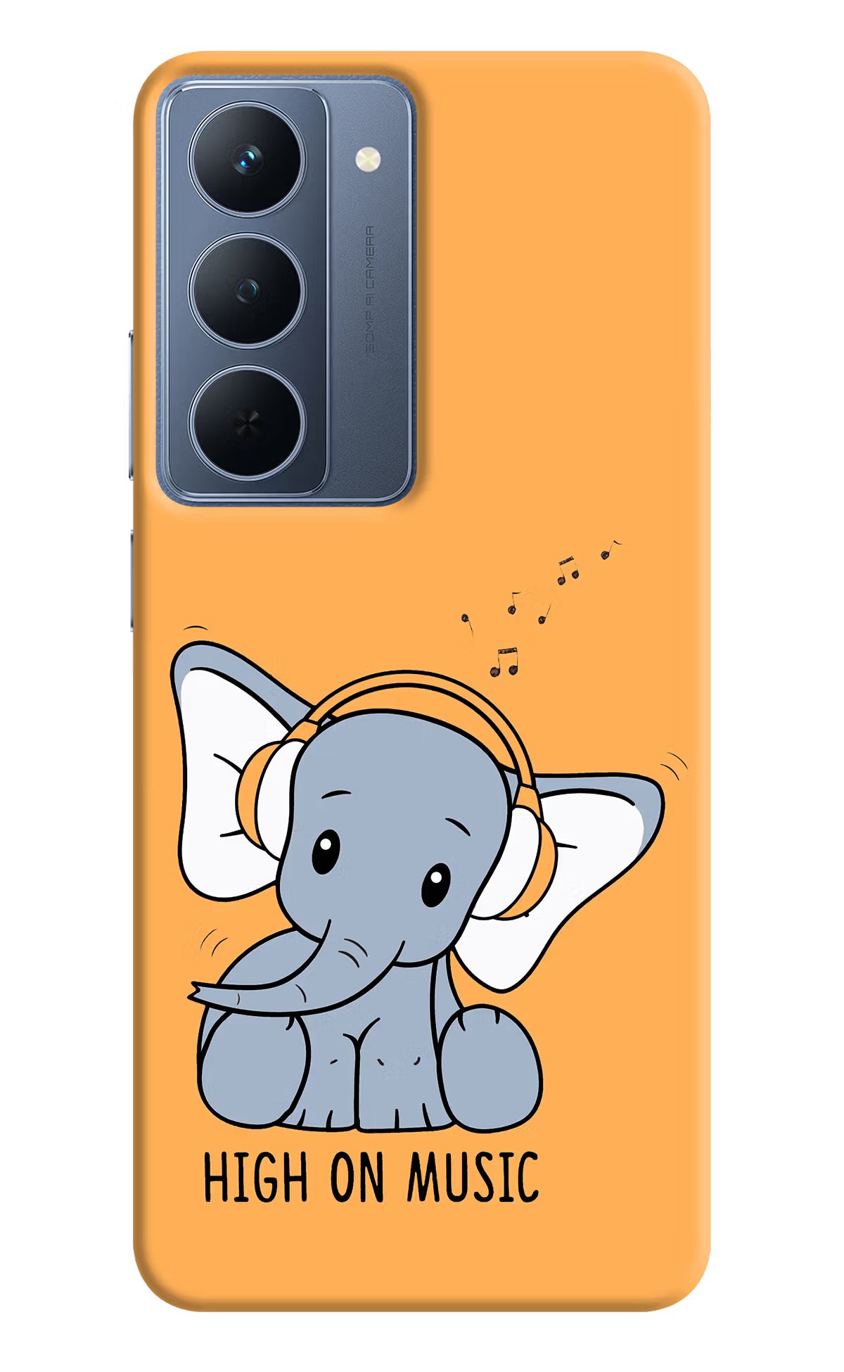 High On Music Realme P3x 5G Back Cover - High On Music Realme P3x 5G Back Cover High On Music Realme P3x 5G Back Cover