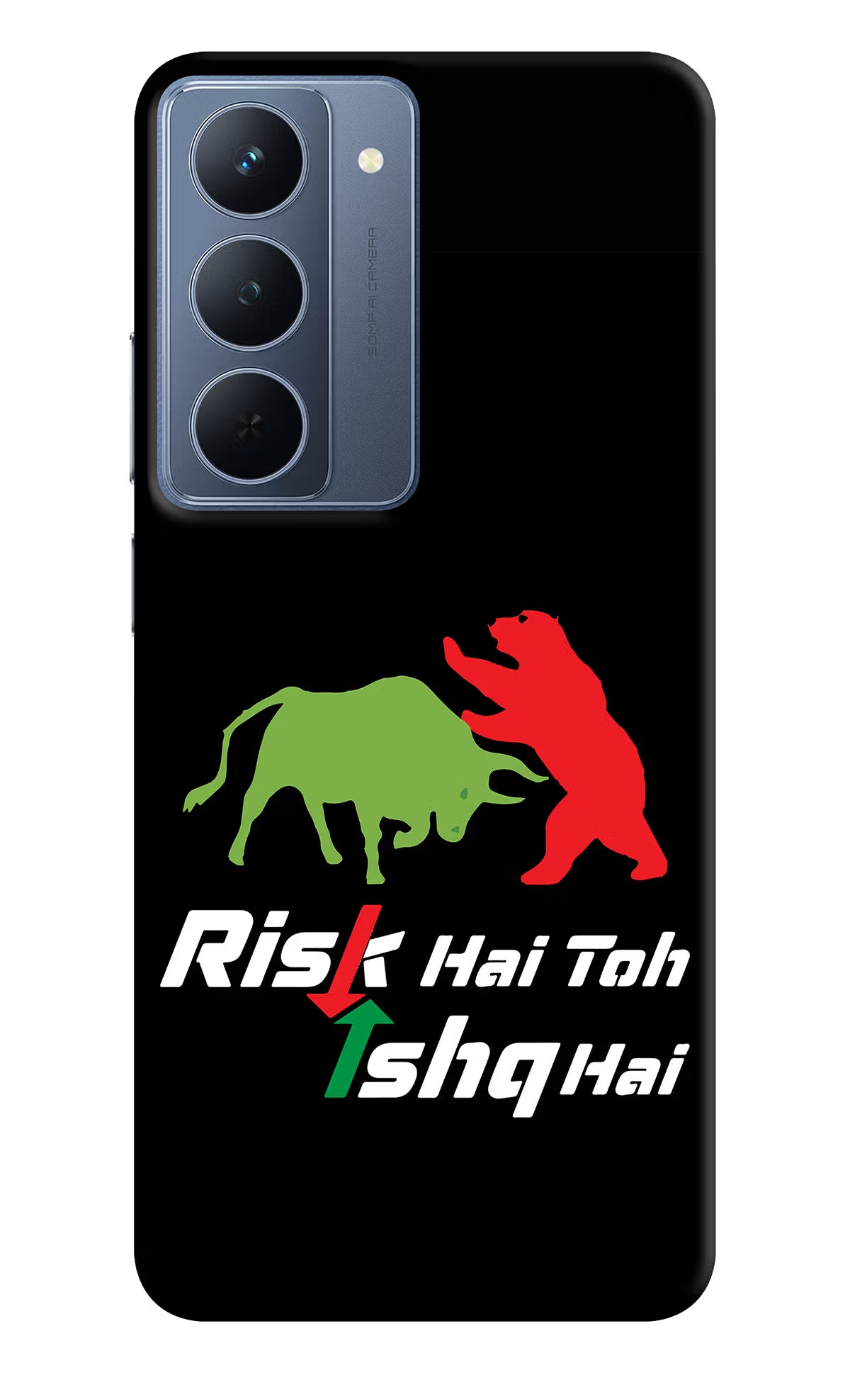 Risk Hai Toh Ishq Hai Realme P3x 5G Back Cover - Risk Hai Toh Ishq Hai Realme P3x 5G Back Cover Risk Hai Toh Ishq Hai Realme P3x 5G Back Cover