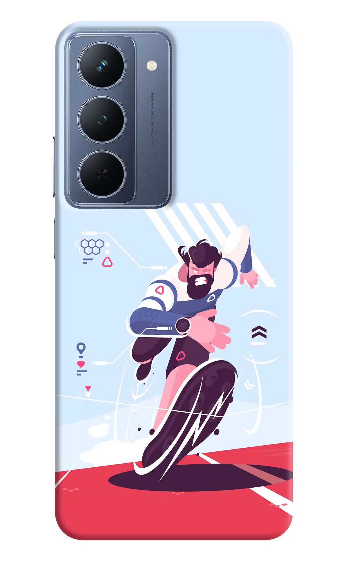 Run Pro Realme P3x 5G Back Cover - Run Pro Realme P3x 5G Back Cover Run Pro Realme P3x 5G Back Cover