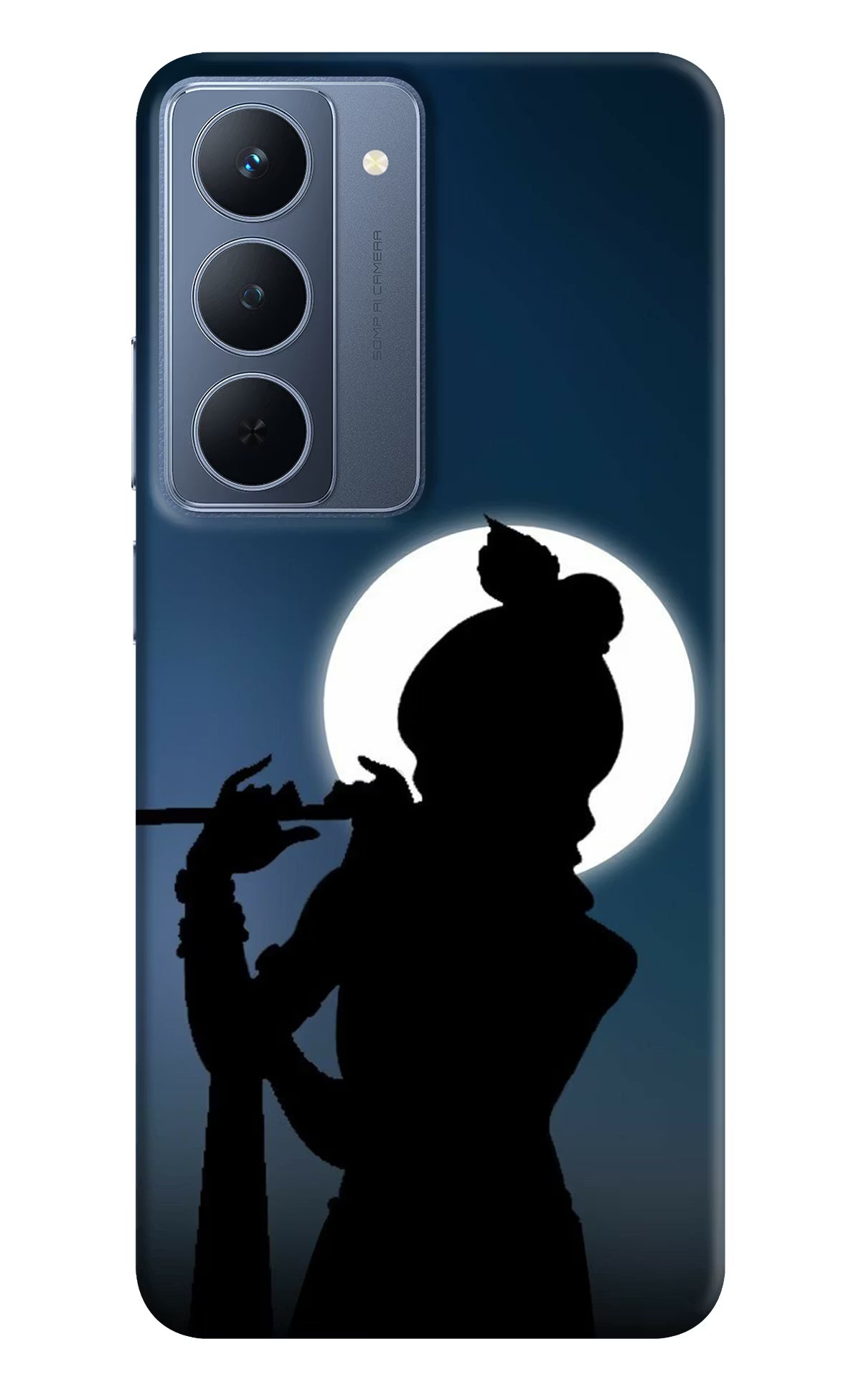 Shri Krishna Silhouette Realme P3x 5G Back Cover - Shri Krishna Silhouette Realme P3x 5G Back Cover Shri Krishna Silhouette Realme P3x 5G Back Cover