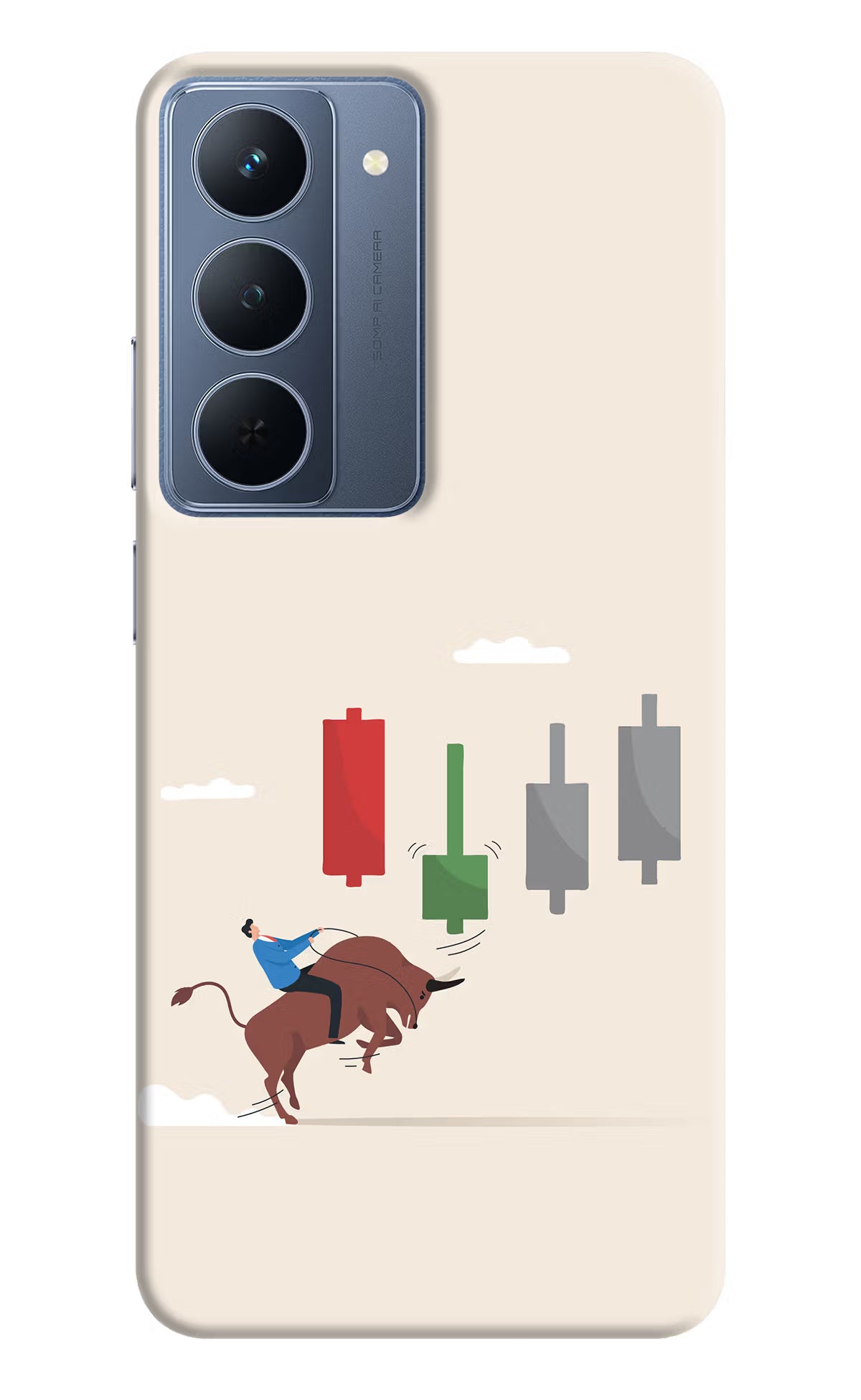 Bull Trading Momentum Realme P3x 5G Back Cover - Bull Trading Momentum Realme P3x 5G Back Cover Bull Trading Momentum Realme P3x 5G Back Cover