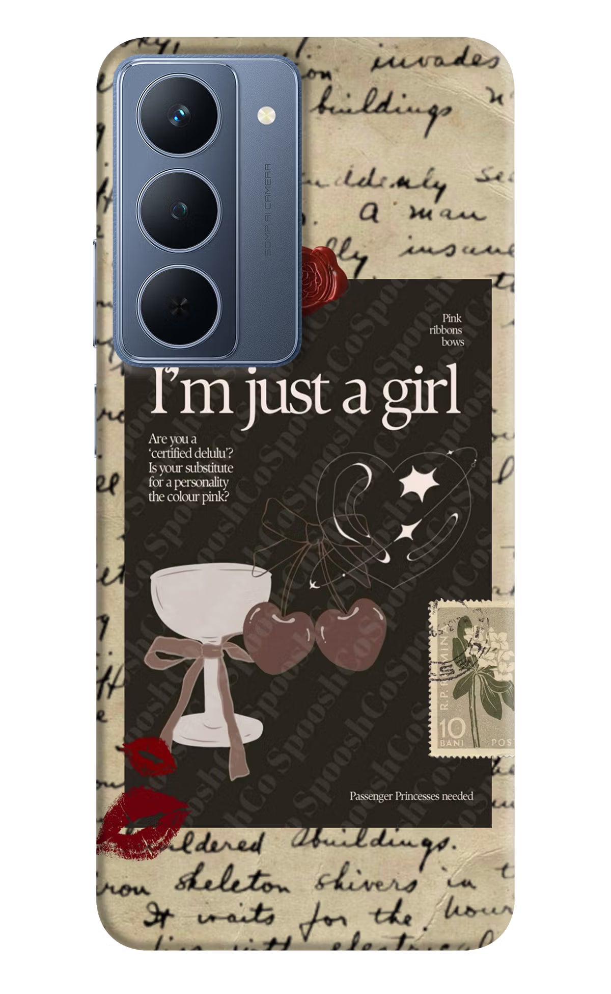 I am just a girl Realme P3x 5G Back Cover - I am just a girl Realme P3x 5G Back Cover I am just a girl Realme P3x 5G Back Cover