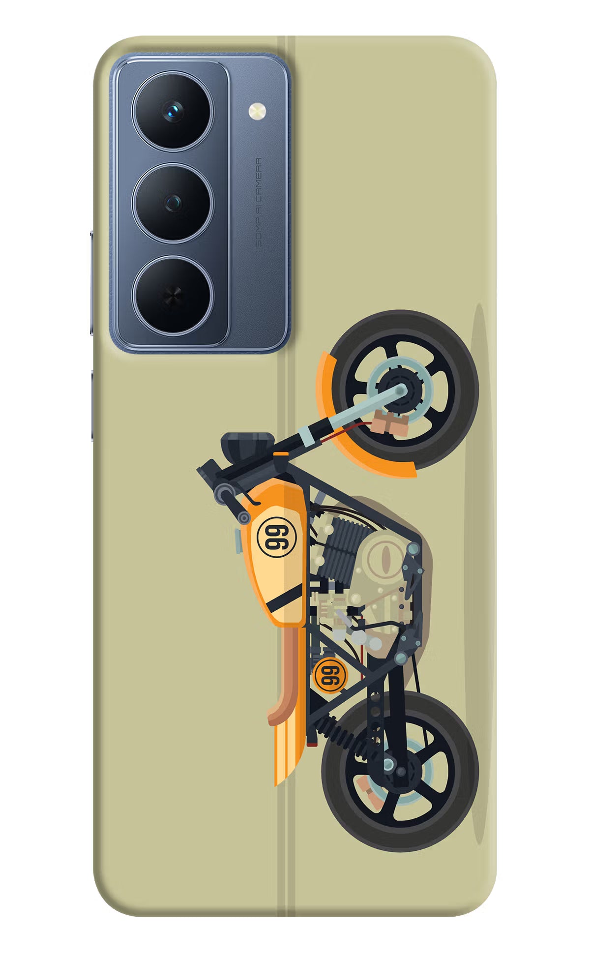 Vertical Speedster Realme P3x 5G Back Cover - Vertical Speedster Realme P3x 5G Back Cover Vertical Speedster Realme P3x 5G Back Cover