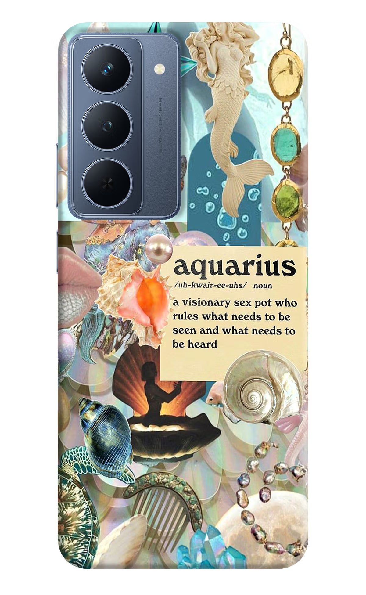 Aquarius Zodiac Realme P3x 5G Back Cover - Aquarius Zodiac Realme P3x 5G Back Cover Aquarius Zodiac Realme P3x 5G Back Cover