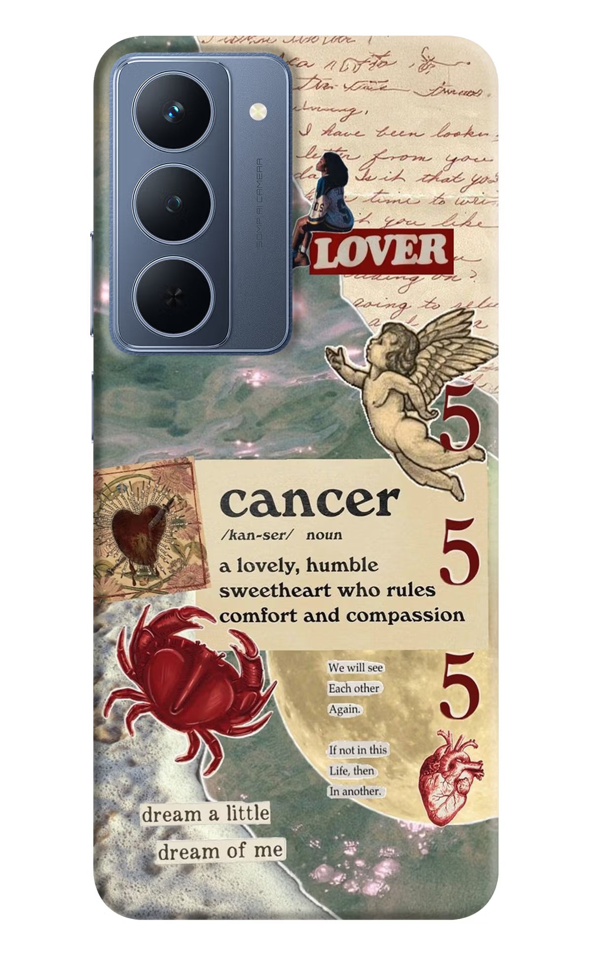 Cancer Zodiac Realme P3x 5G Back Cover - Cancer Zodiac Realme P3x 5G Back Cover Cancer Zodiac Realme P3x 5G Back Cover
