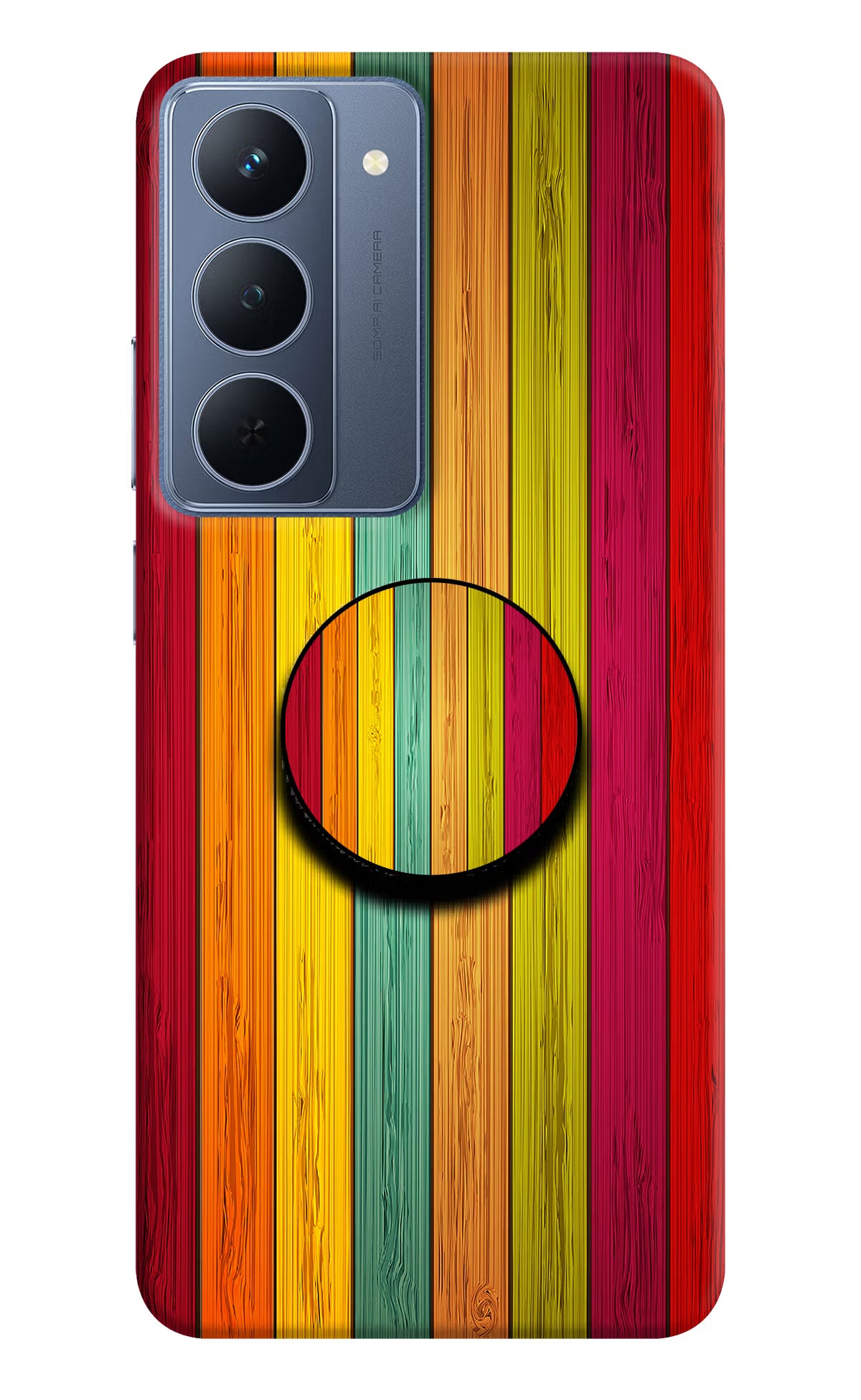Multicolor Wooden Realme P3x 5G Pop Case - Multicolor Wooden Realme P3x 5G Pop Case Multicolor Wooden Realme P3x 5G Pop Case