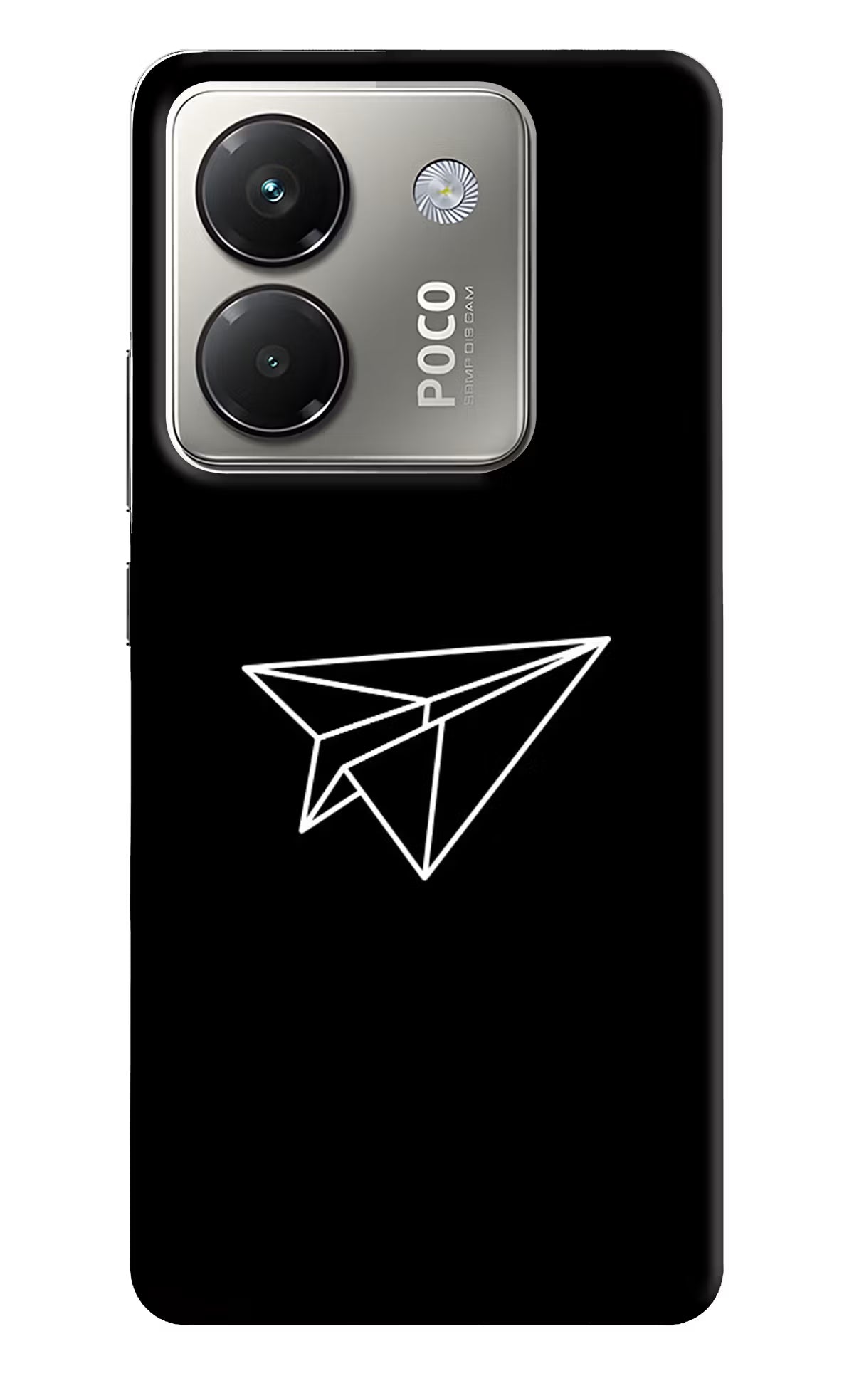 Paper Plane White Poco M7 Pro 5G Back Cover - Paper Plane White Poco M7 Pro 5G Back Cover Paper Plane White Poco M7 Pro 5G Back Cover