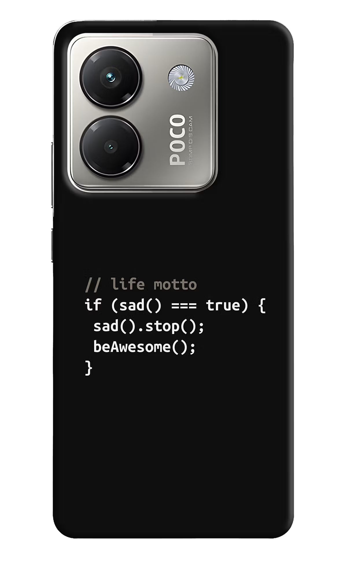 Life Motto Code Poco M7 Pro 5G Back Cover - Life Motto Code Poco M7 Pro 5G Back Cover Life Motto Code Poco M7 Pro 5G Back Cover