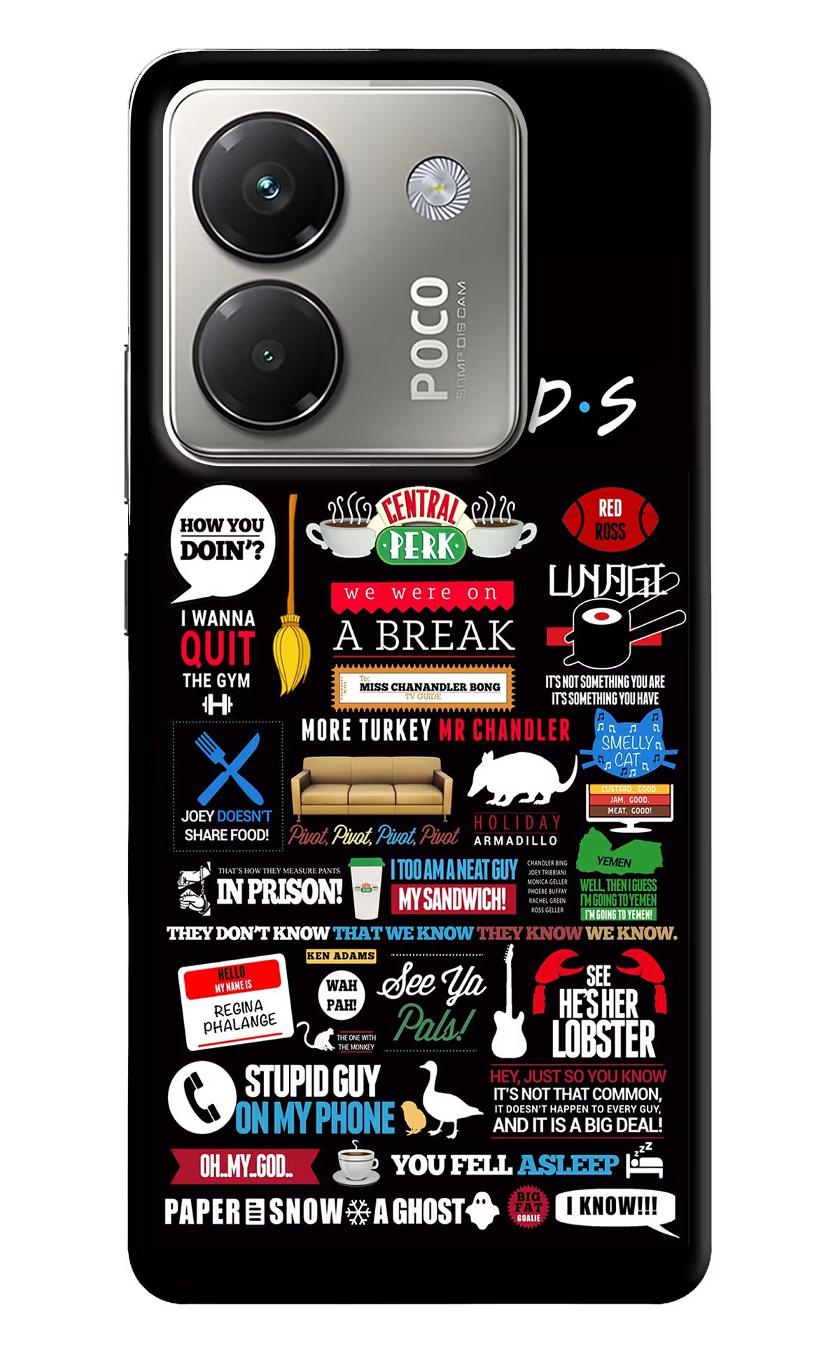 FRIENDS Poco M7 Pro 5G Back Cover - FRIENDS Poco M7 Pro 5G Back Cover FRIENDS Poco M7 Pro 5G Back Cover