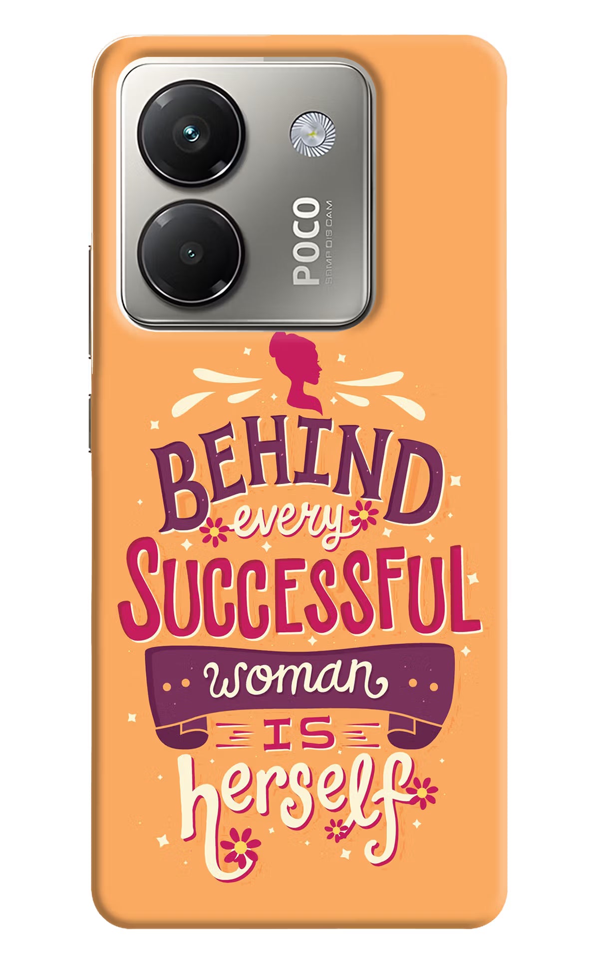 Behind Every Successful Woman There Is Herself Poco M7 Pro 5G Back Cover - Behind Every Successful Woman There Is Herself Poco M7 Pro 5G Back Cover Behind Every Successful Woman There Is Herself Poco M7 Pro 5G Back Cover