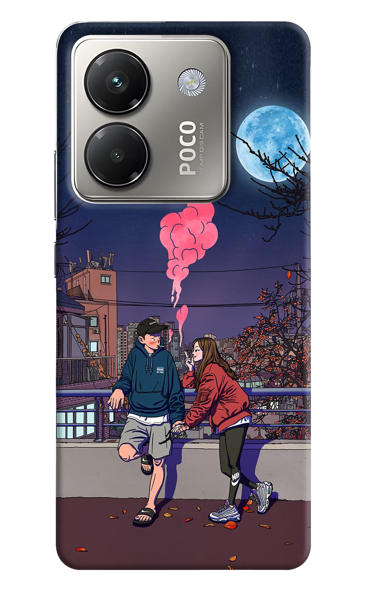 Chilling Couple Poco M7 Pro 5G Back Cover - Chilling Couple Poco M7 Pro 5G Back Cover Chilling Couple Poco M7 Pro 5G Back Cover