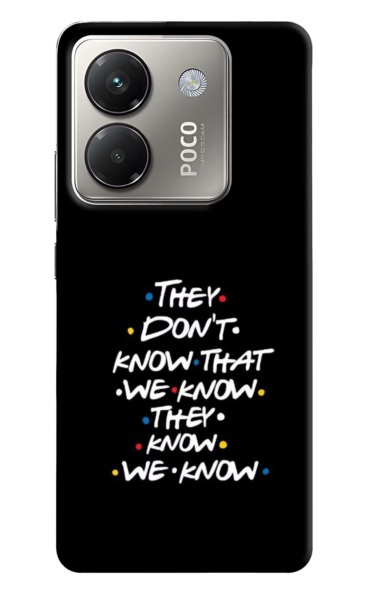FRIENDS Dialogue Poco M7 Pro 5G Back Cover - FRIENDS Dialogue Poco M7 Pro 5G Back Cover FRIENDS Dialogue Poco M7 Pro 5G Back Cover