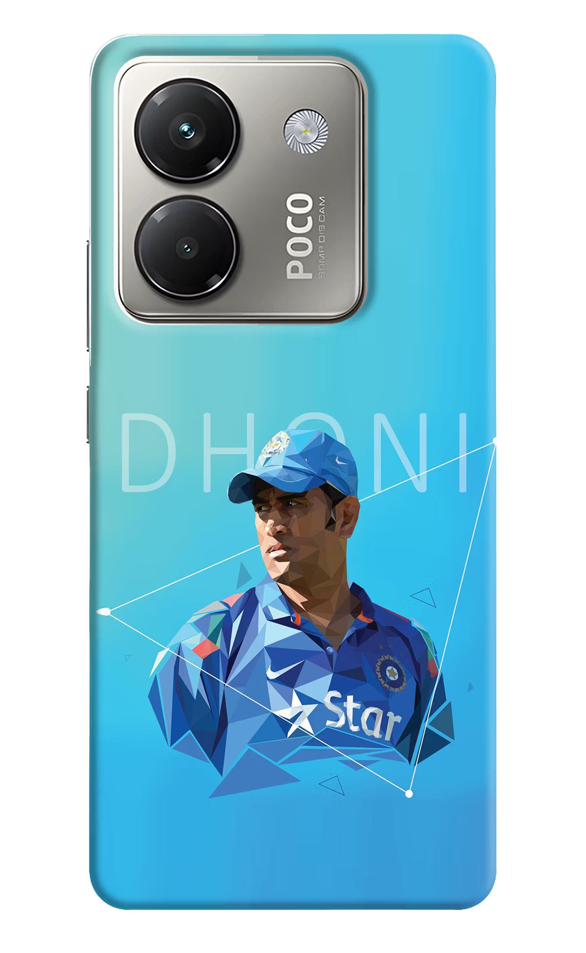 Dhoni Artwork Poco M7 Pro 5G Back Cover - Dhoni Artwork Poco M7 Pro 5G Back Cover Dhoni Artwork Poco M7 Pro 5G Back Cover