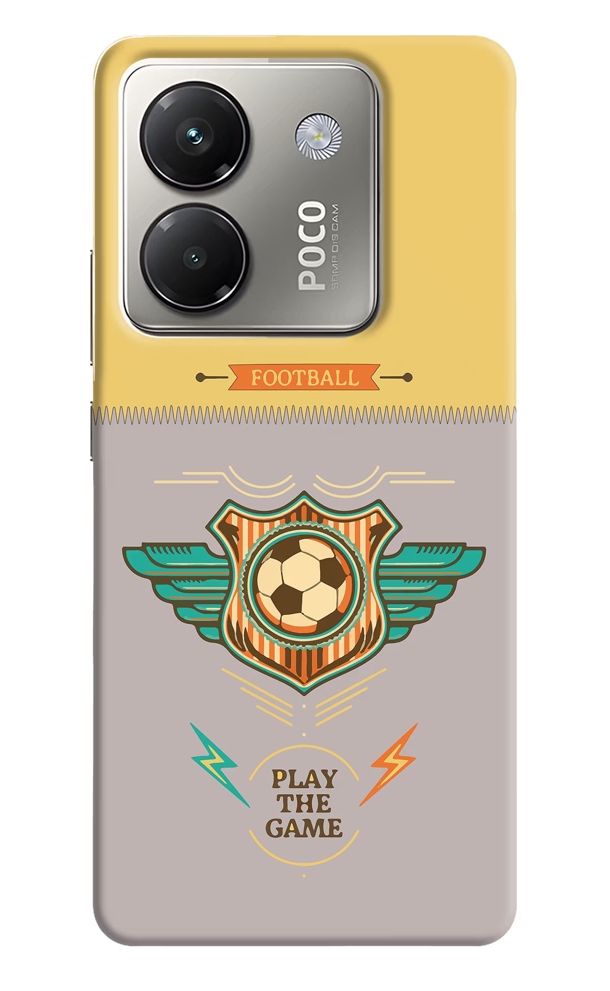 Football Poco M7 Pro 5G Back Cover - Football Poco M7 Pro 5G Back Cover Football Poco M7 Pro 5G Back Cover