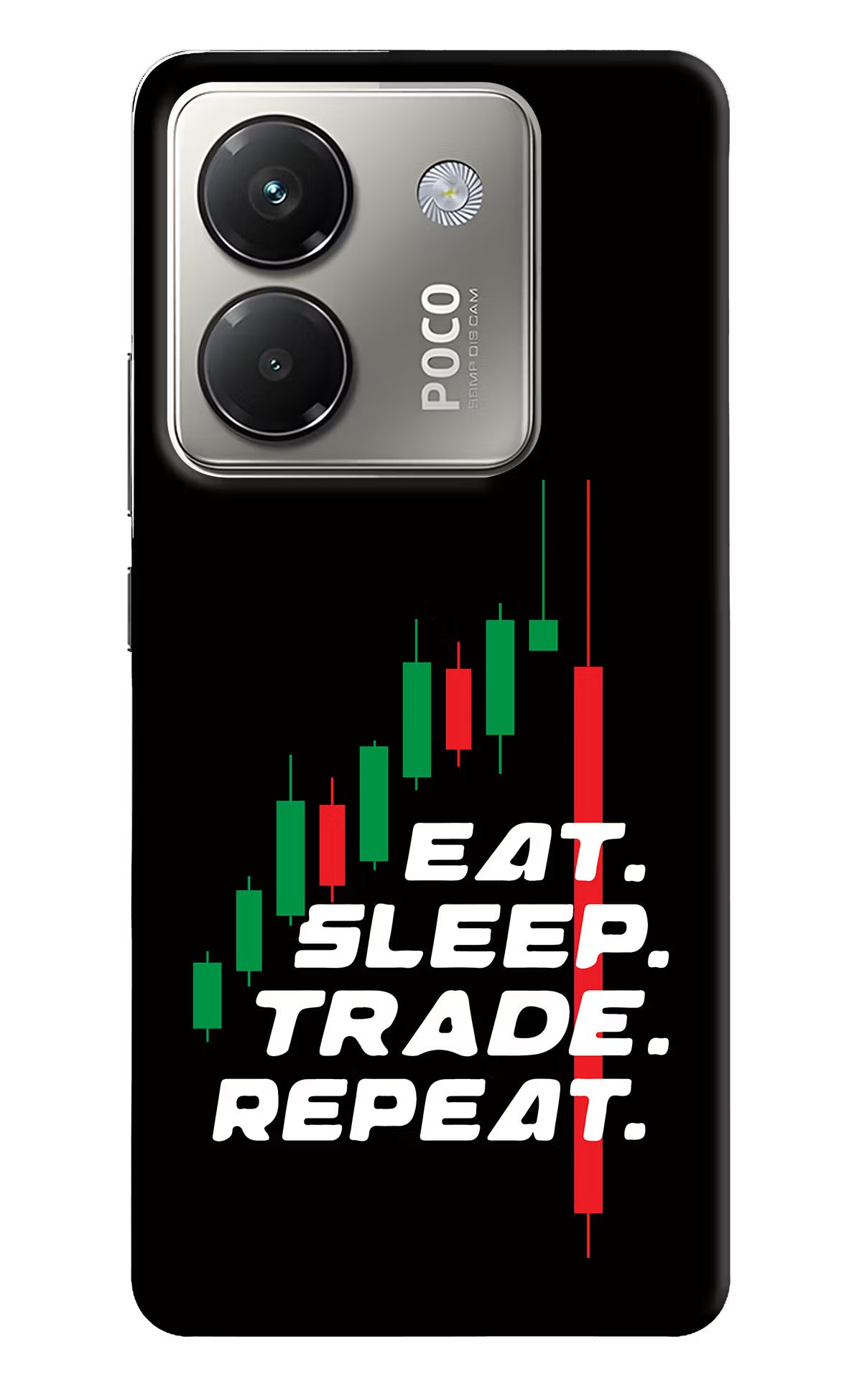Eat Sleep Trade Repeat Poco M7 Pro 5G Back Cover - Eat Sleep Trade Repeat Poco M7 Pro 5G Back Cover Eat Sleep Trade Repeat Poco M7 Pro 5G Back Cover